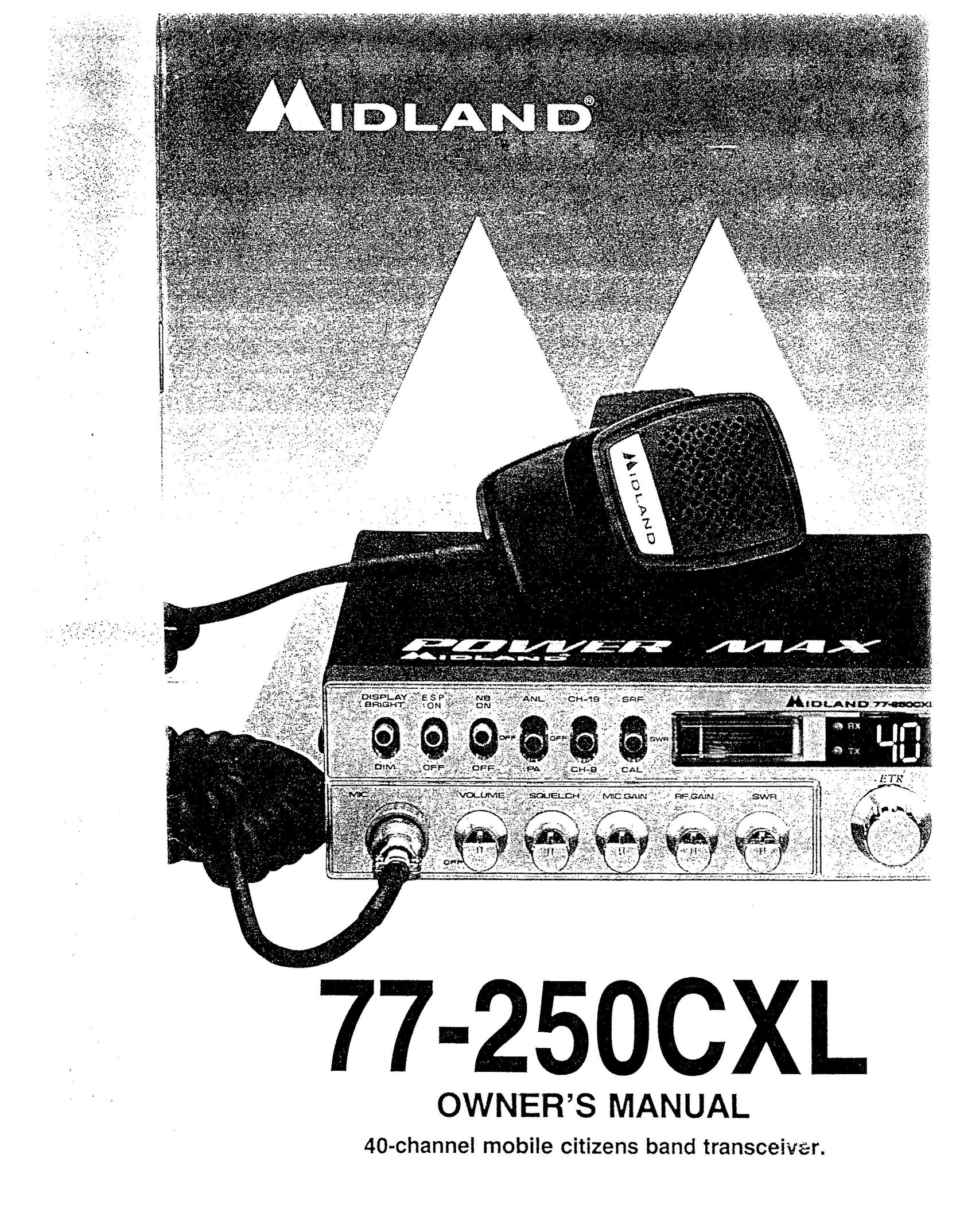 Midland Radio 77-250CXL Projector Accessories User Manual