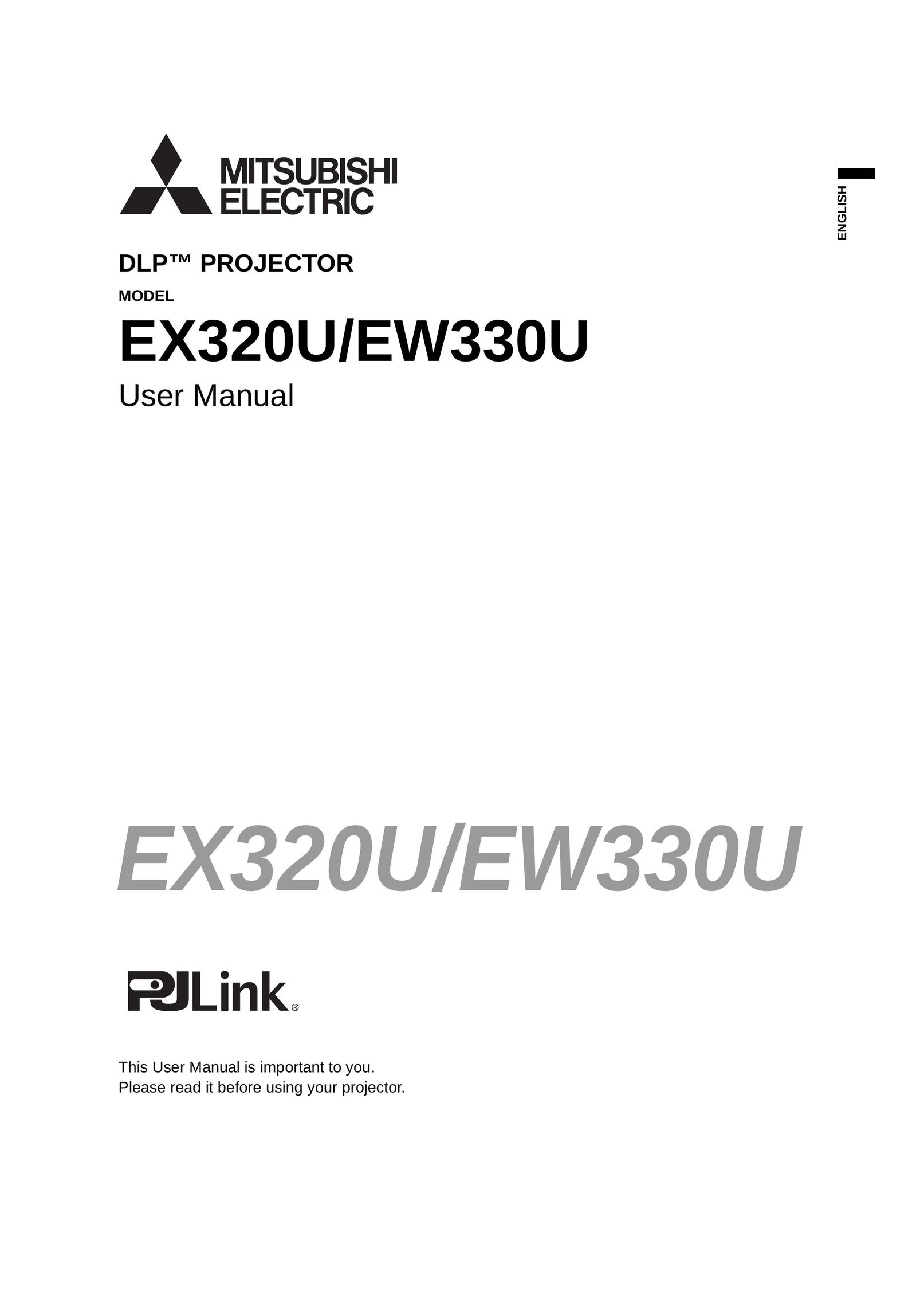 Mitsubishi Electronics EX320U Projector Accessories User Manual