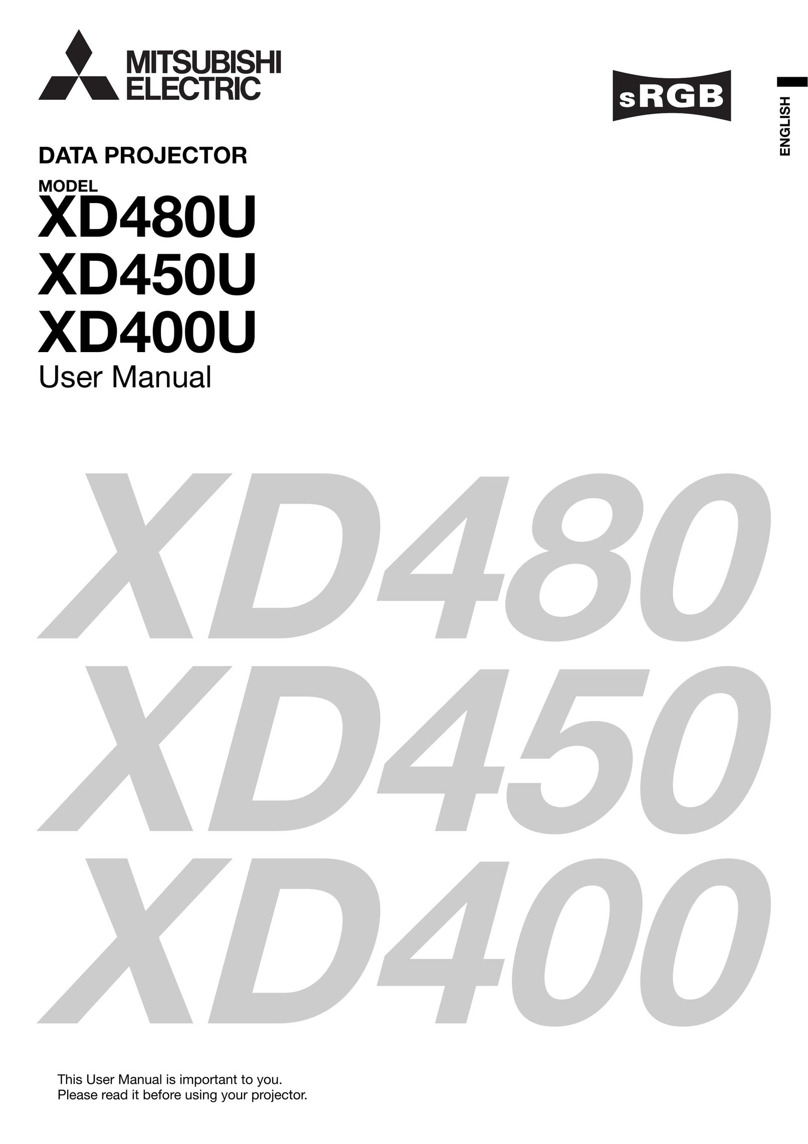 Mitsubishi Electronics XD480U Projector Accessories User Manual