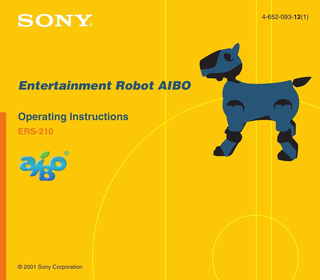 Sony ERS-210 Robotics User Manual