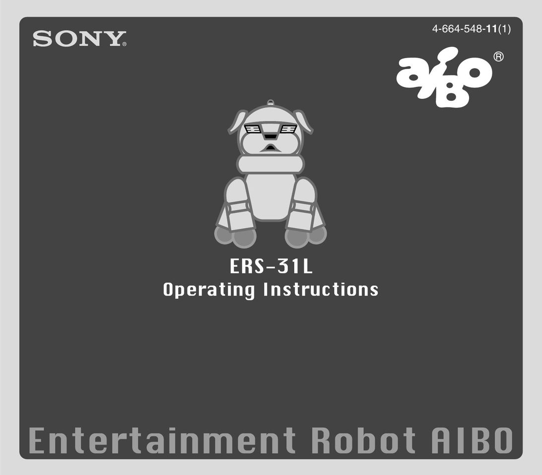 Sony ERS-31L Robotics User Manual