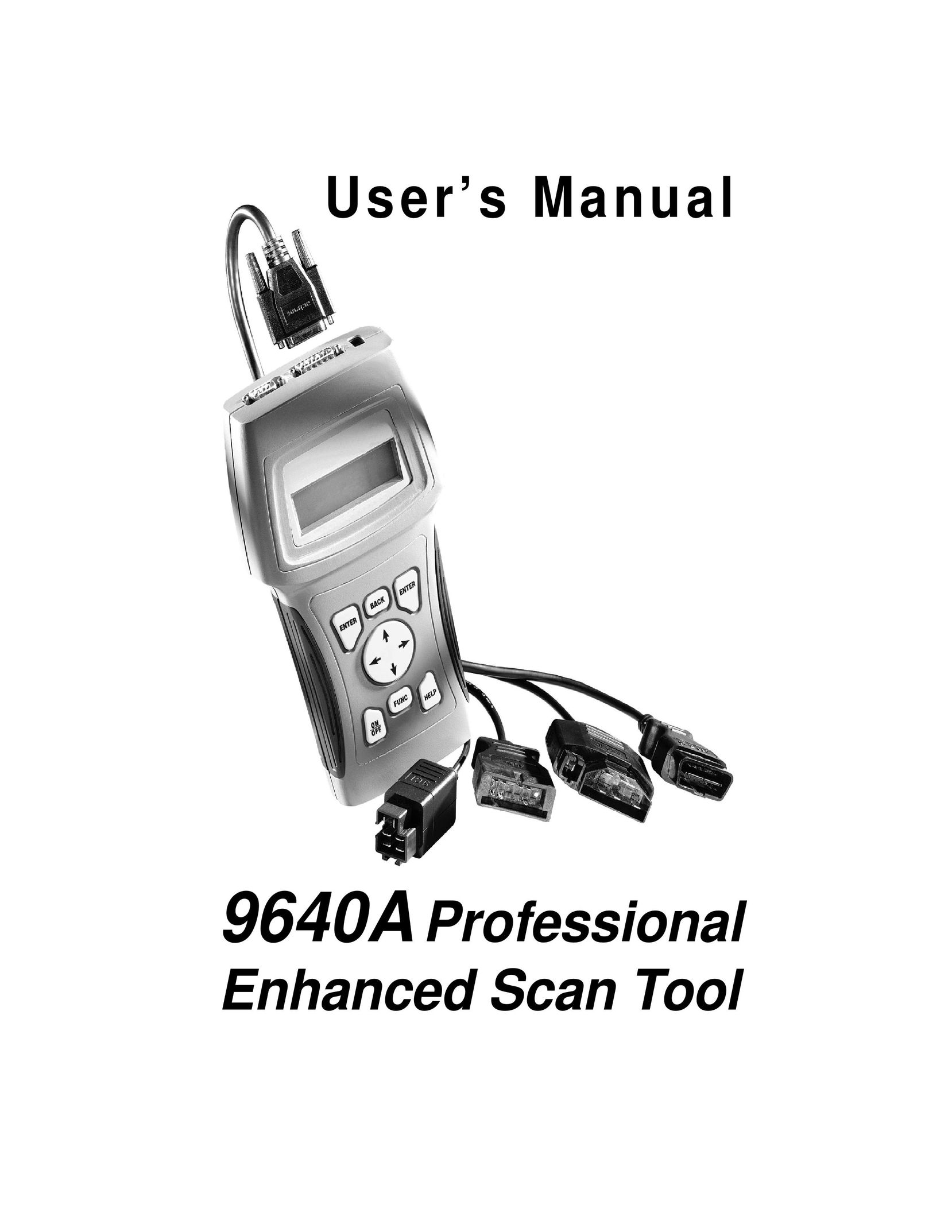 Actron 9640A Scanner User Manual