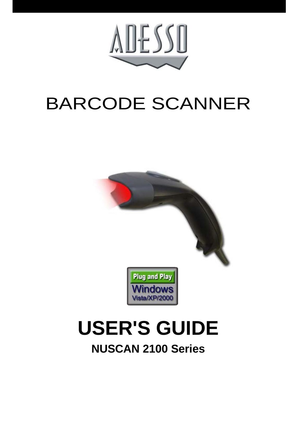 Adesso 2100 Series Scanner User Manual