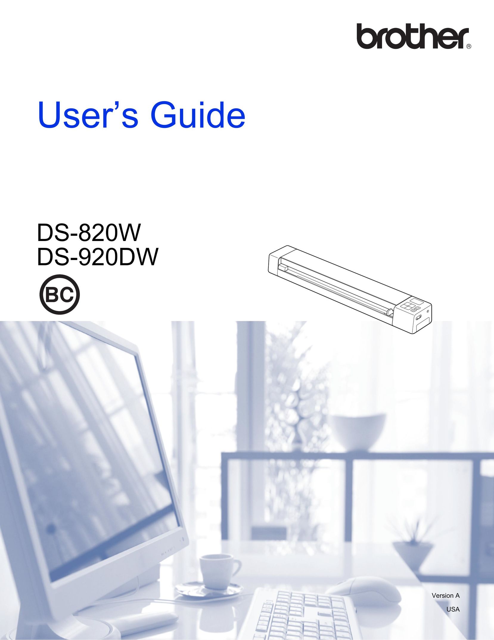Brother DS-820W DS-920DW Scanner User Manual