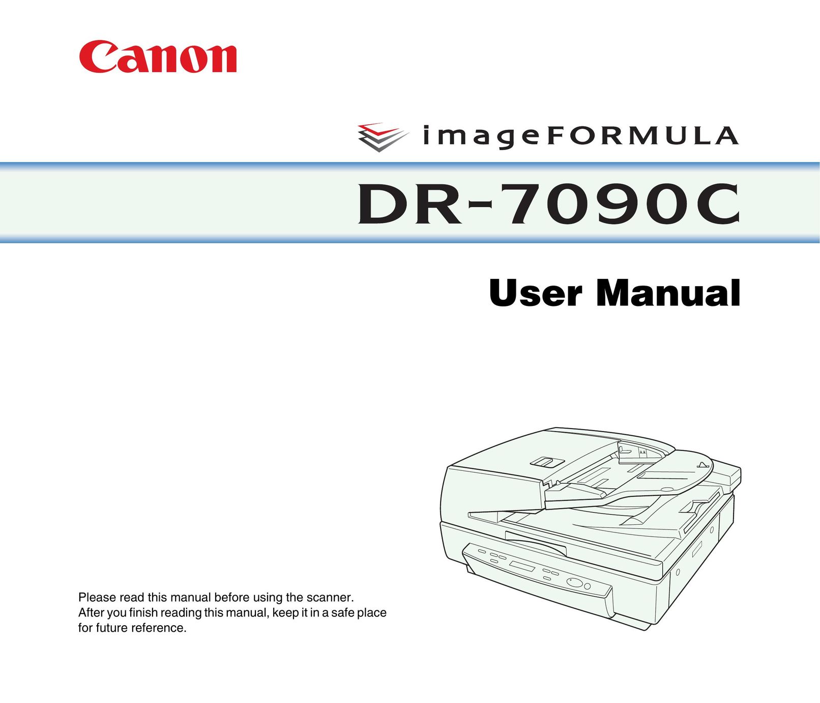 Cannon DR-7090C Scanner User Manual