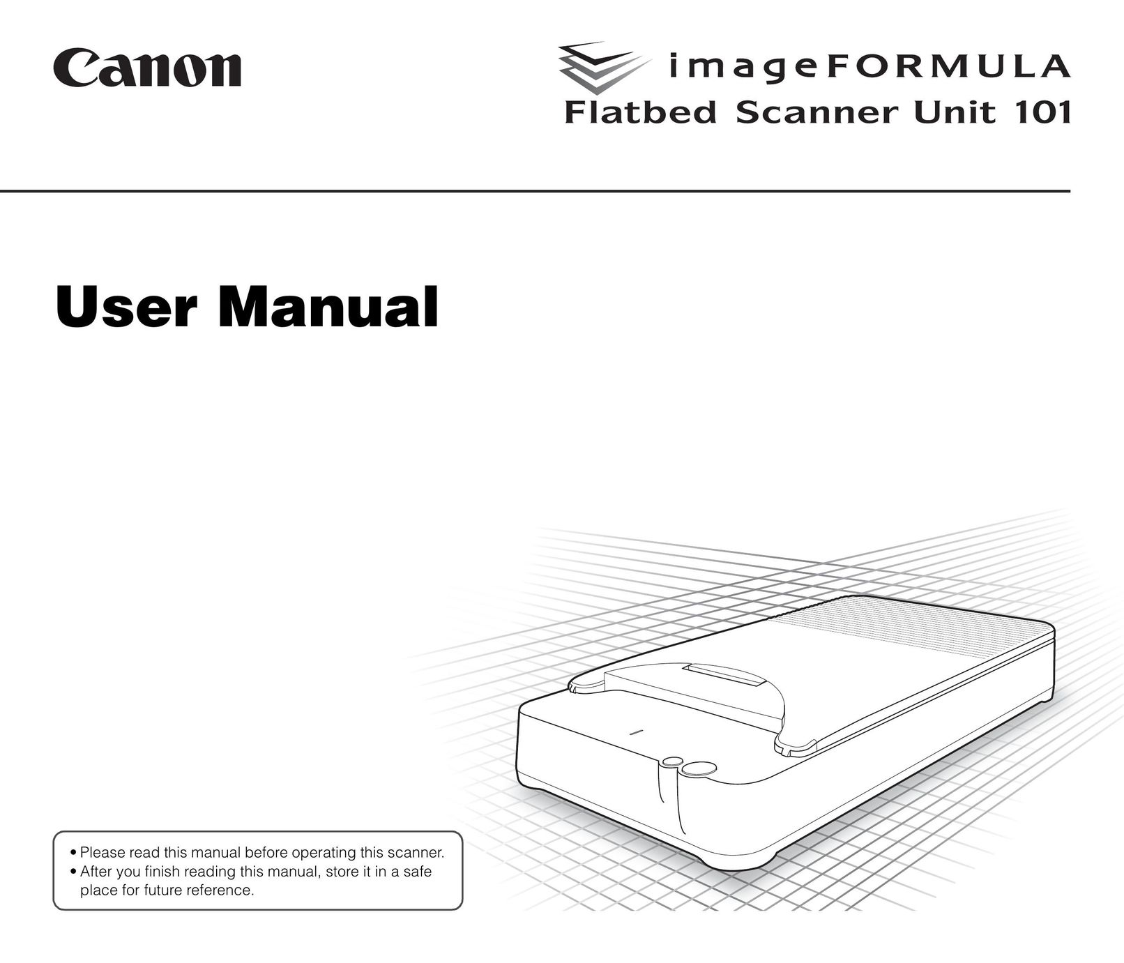 Canon 101 Scanner User Manual