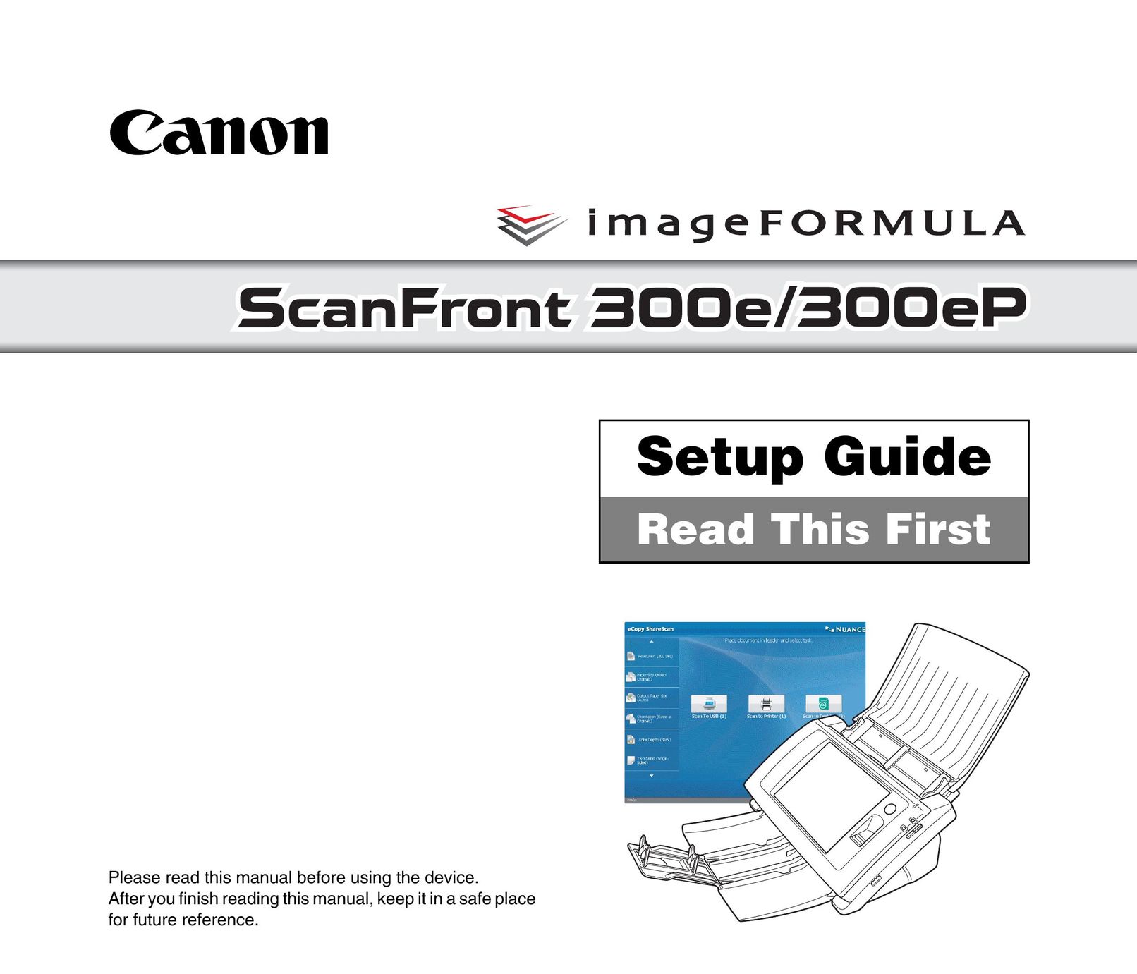 Canon 300e Scanner User Manual