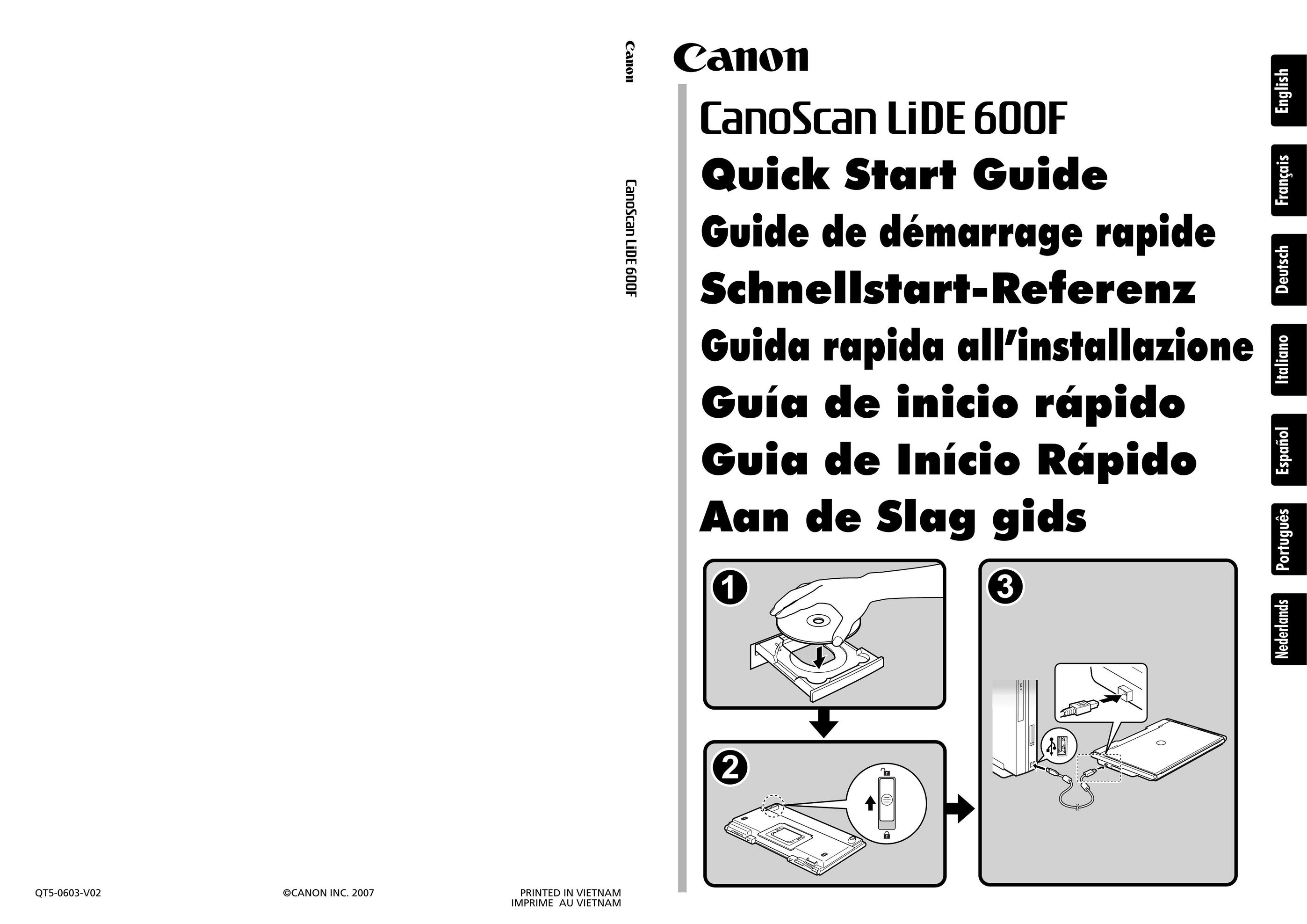 Canon 600F Scanner User Manual