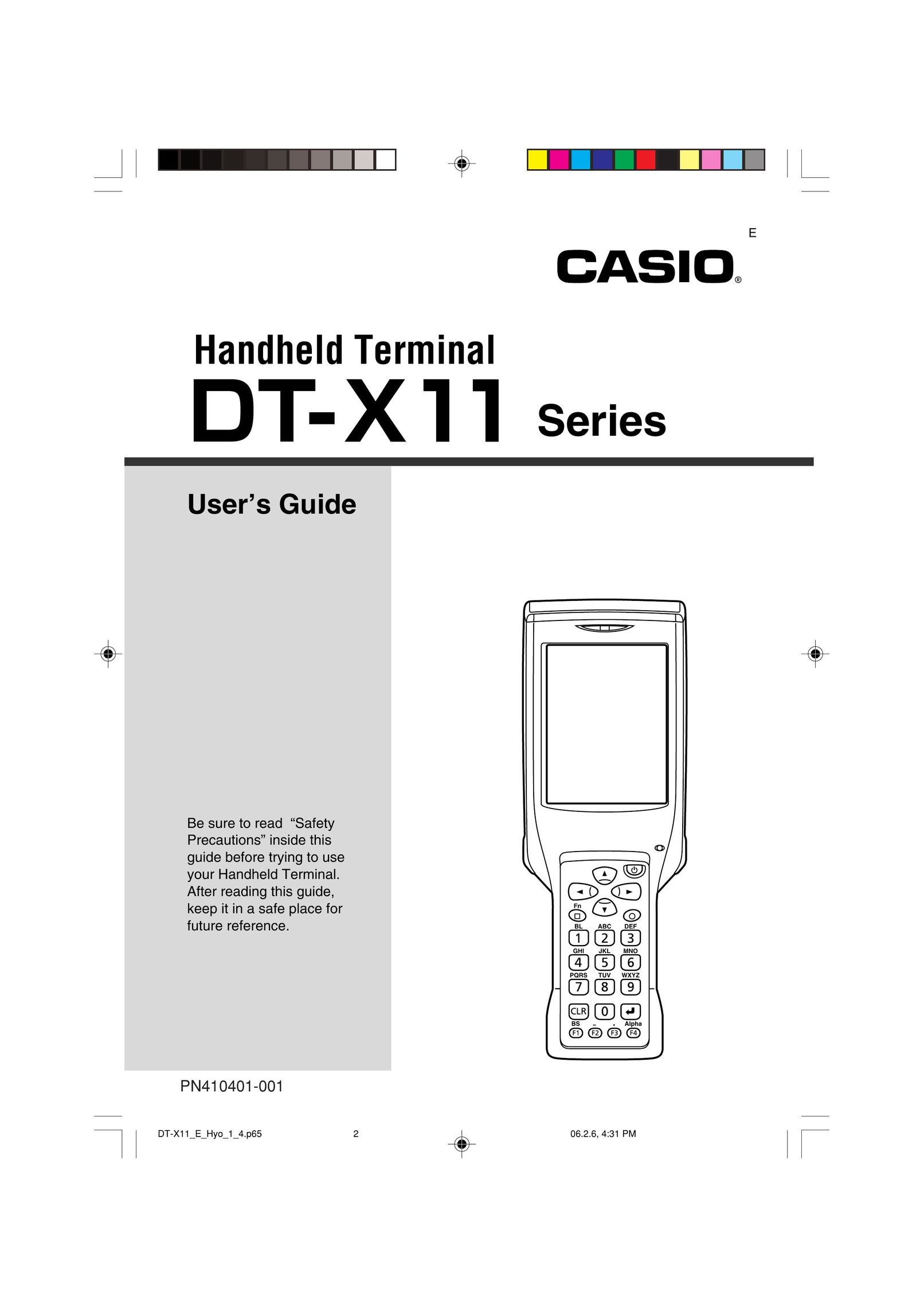 Casio DT-X11 Series Scanner User Manual