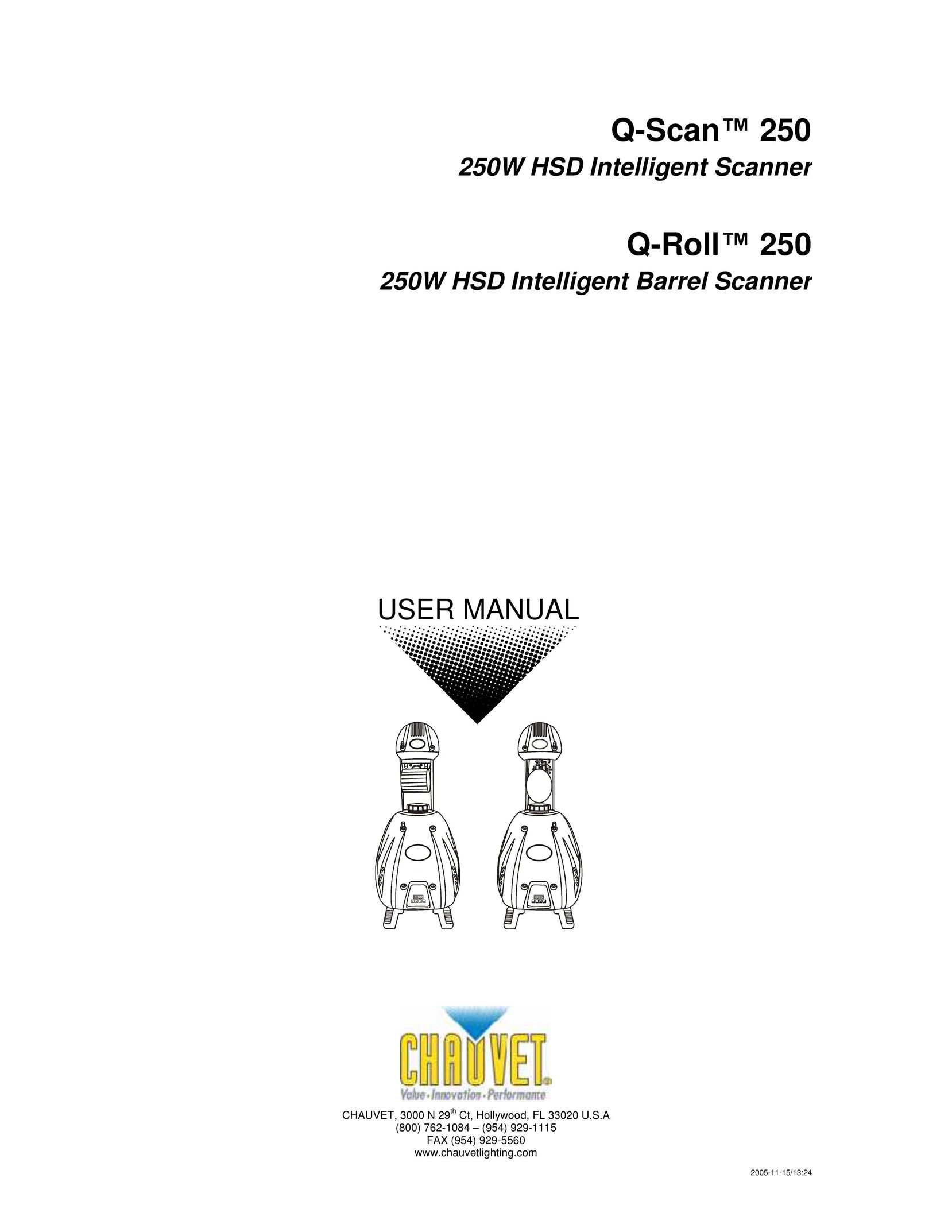 Chauvet Q-RollTM 250 Scanner User Manual