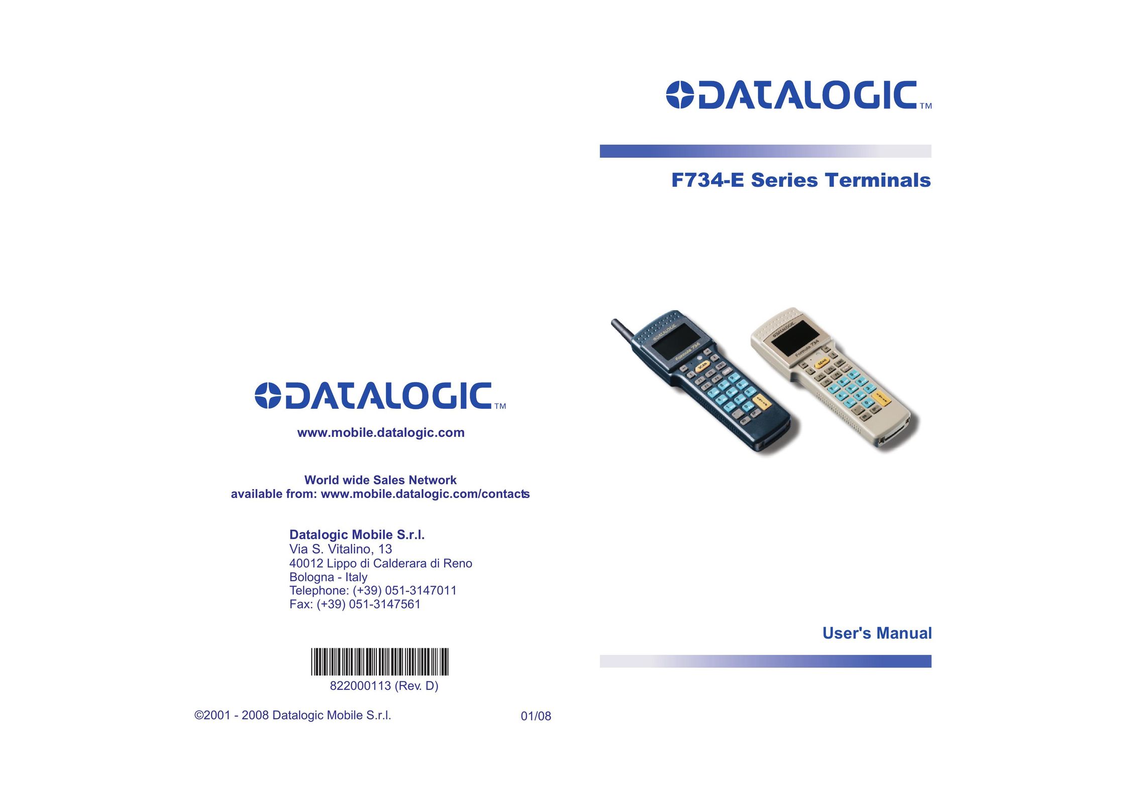 Datalogic Scanning F734-E Scanner User Manual