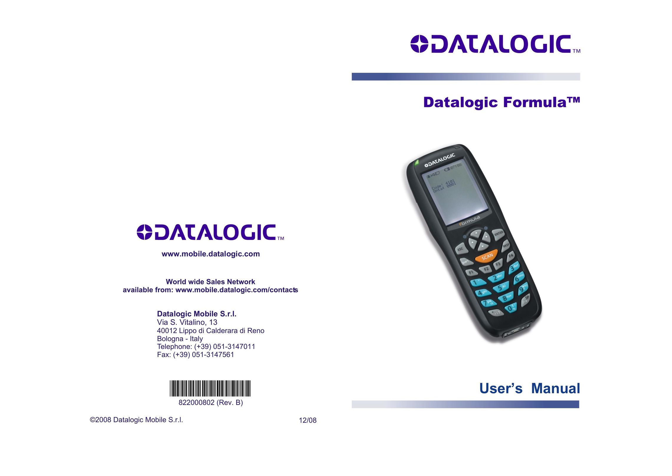 Datalogic Scanning Formula Scanner User Manual