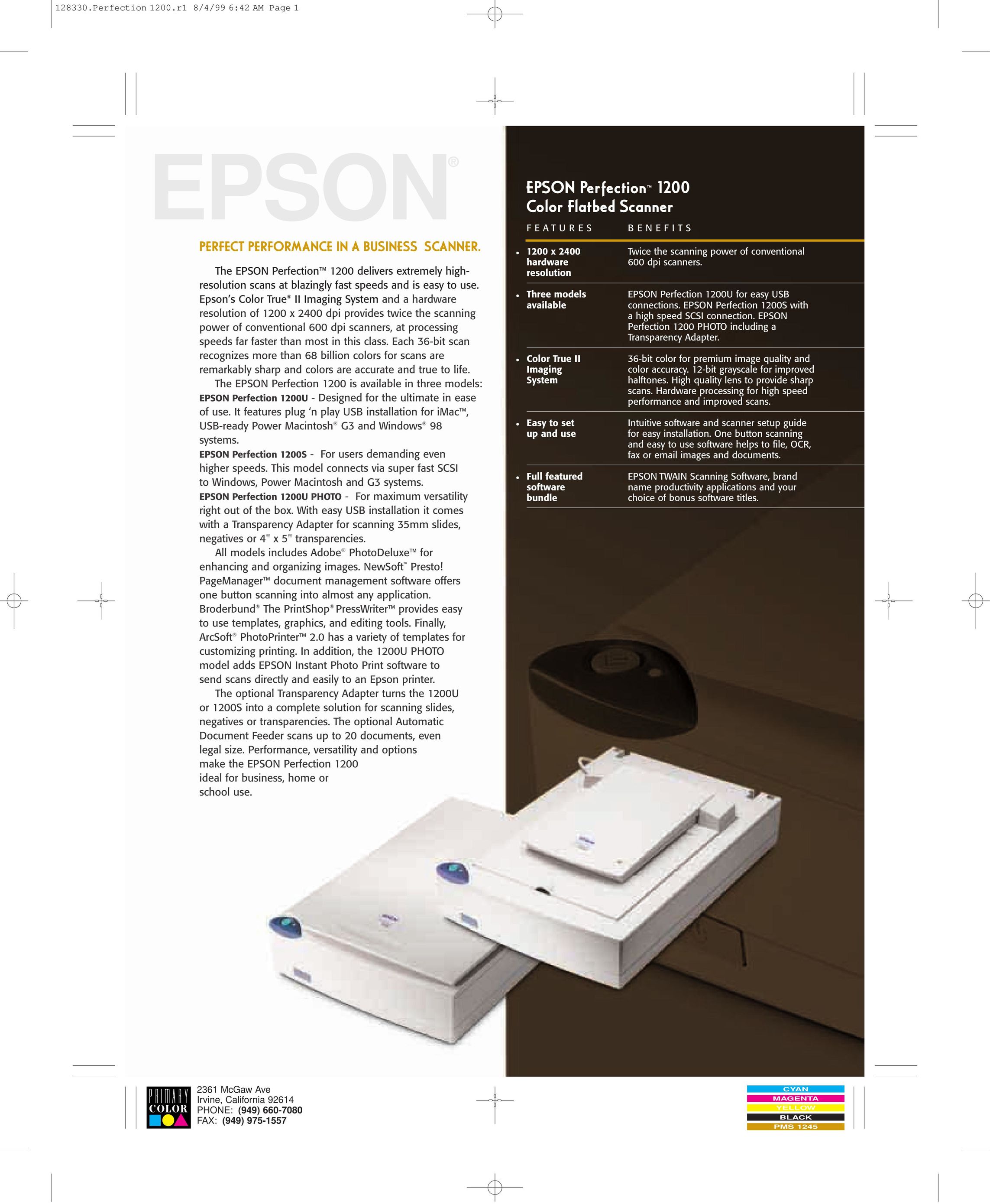 Epson 1200 Scanner User Manual