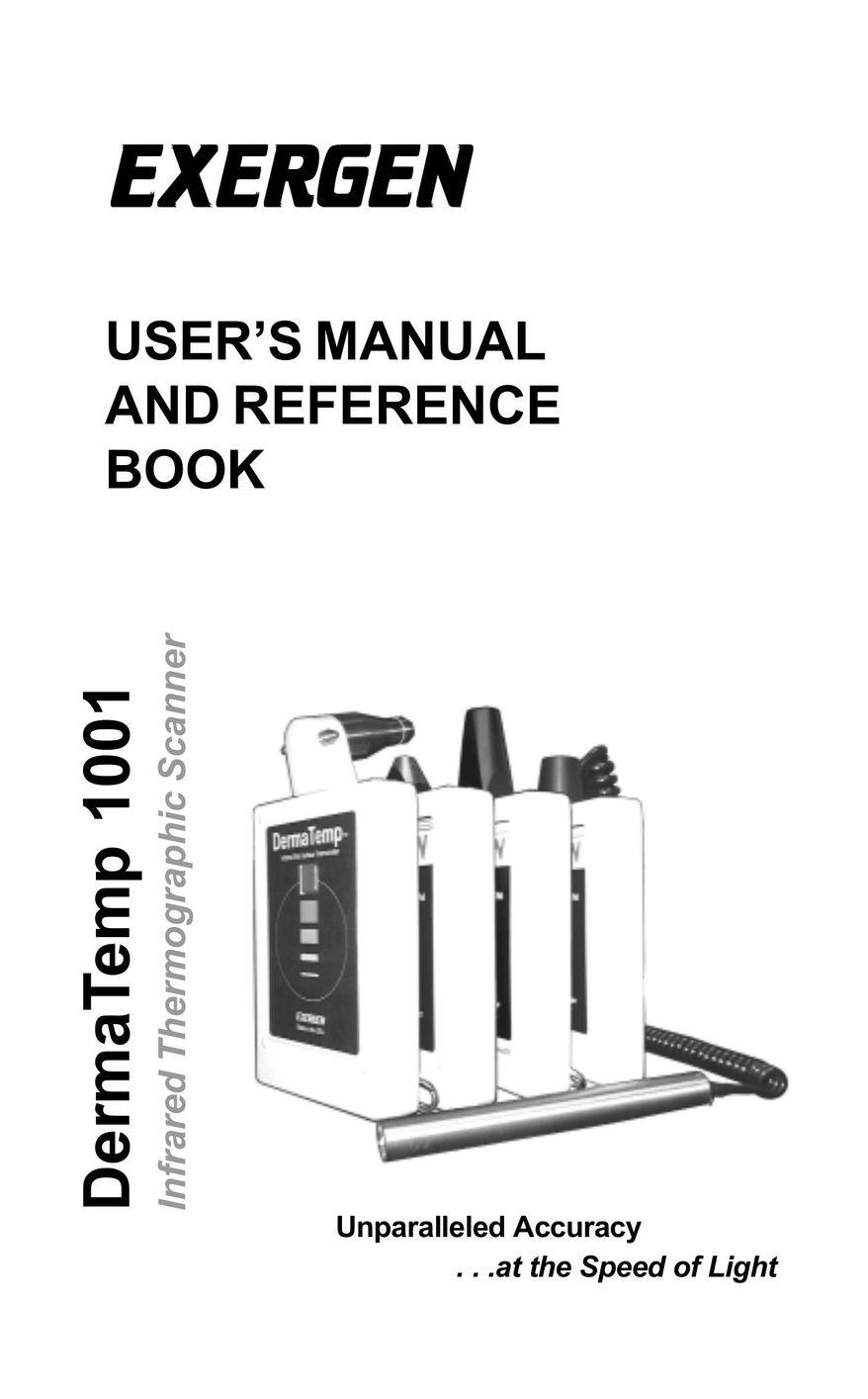 Exergen DT 1001 Scanner User Manual
