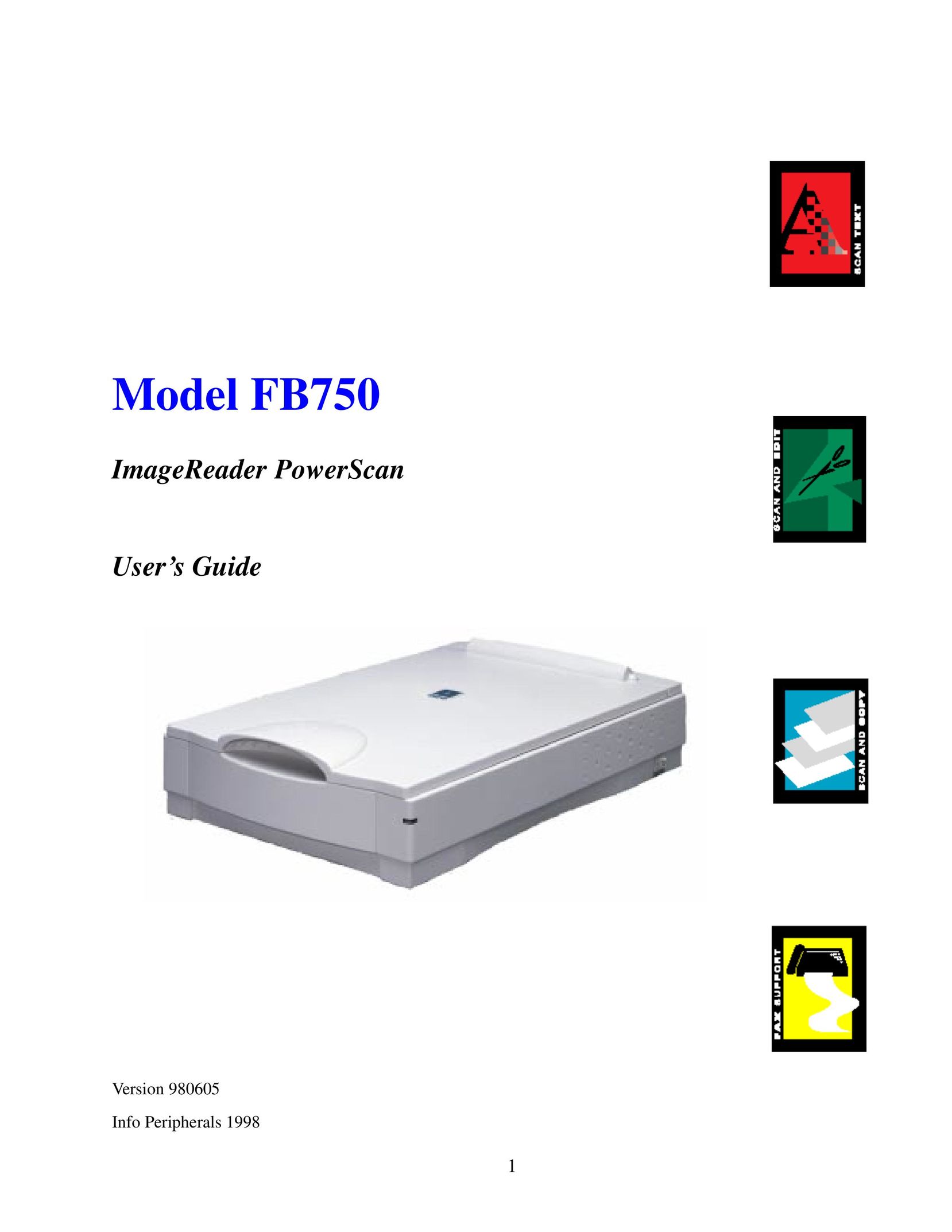 IBM Ricoh FB750 Scanner User Manual