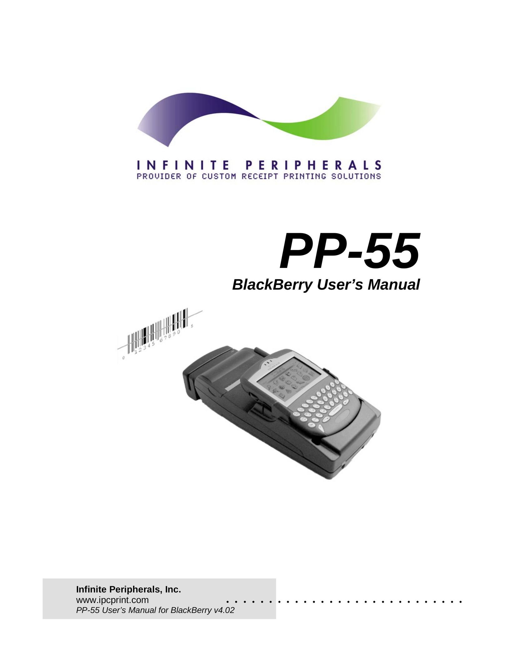 Infinite Peripherals PP55 Scanner User Manual