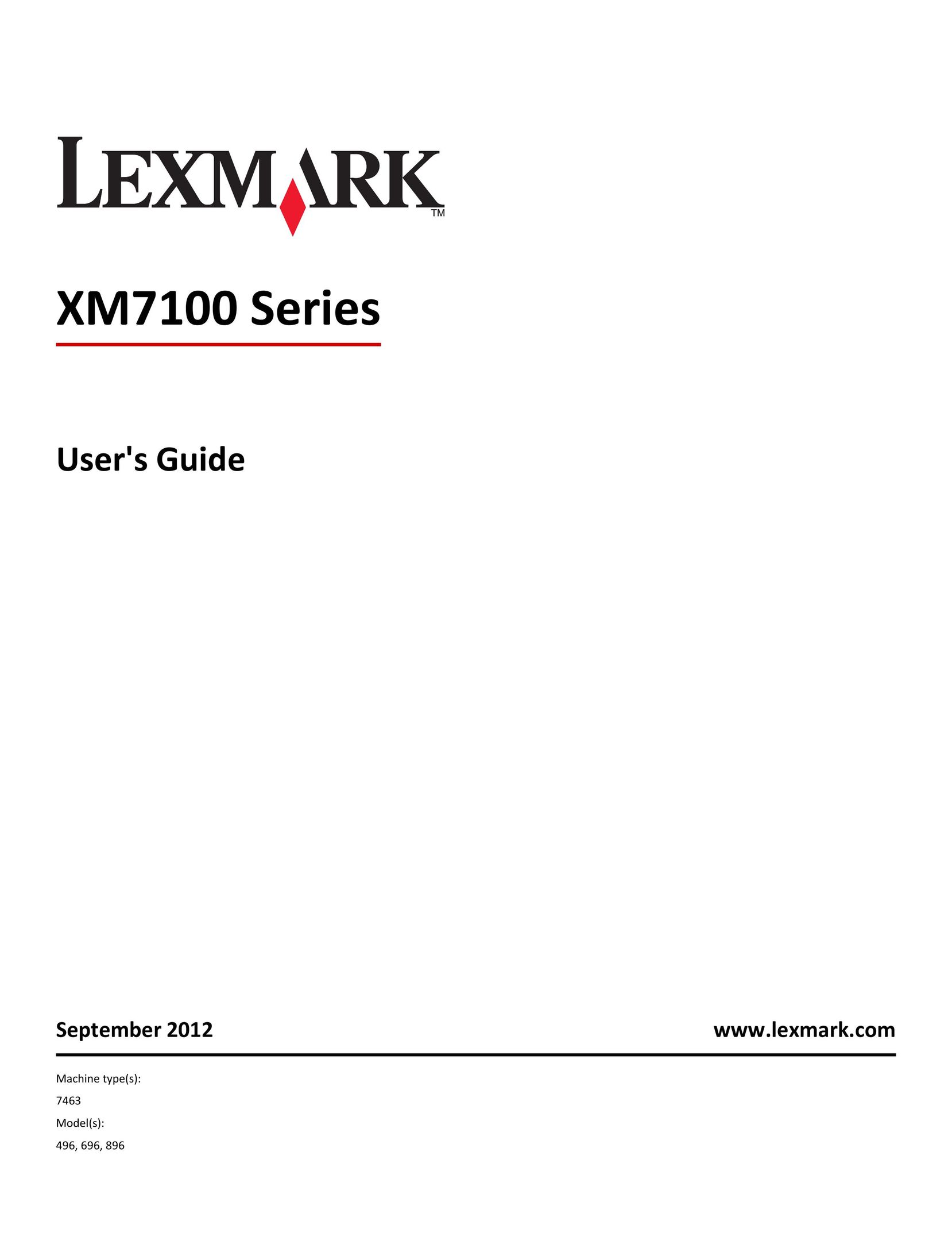 Lexmark 496 Scanner User Manual