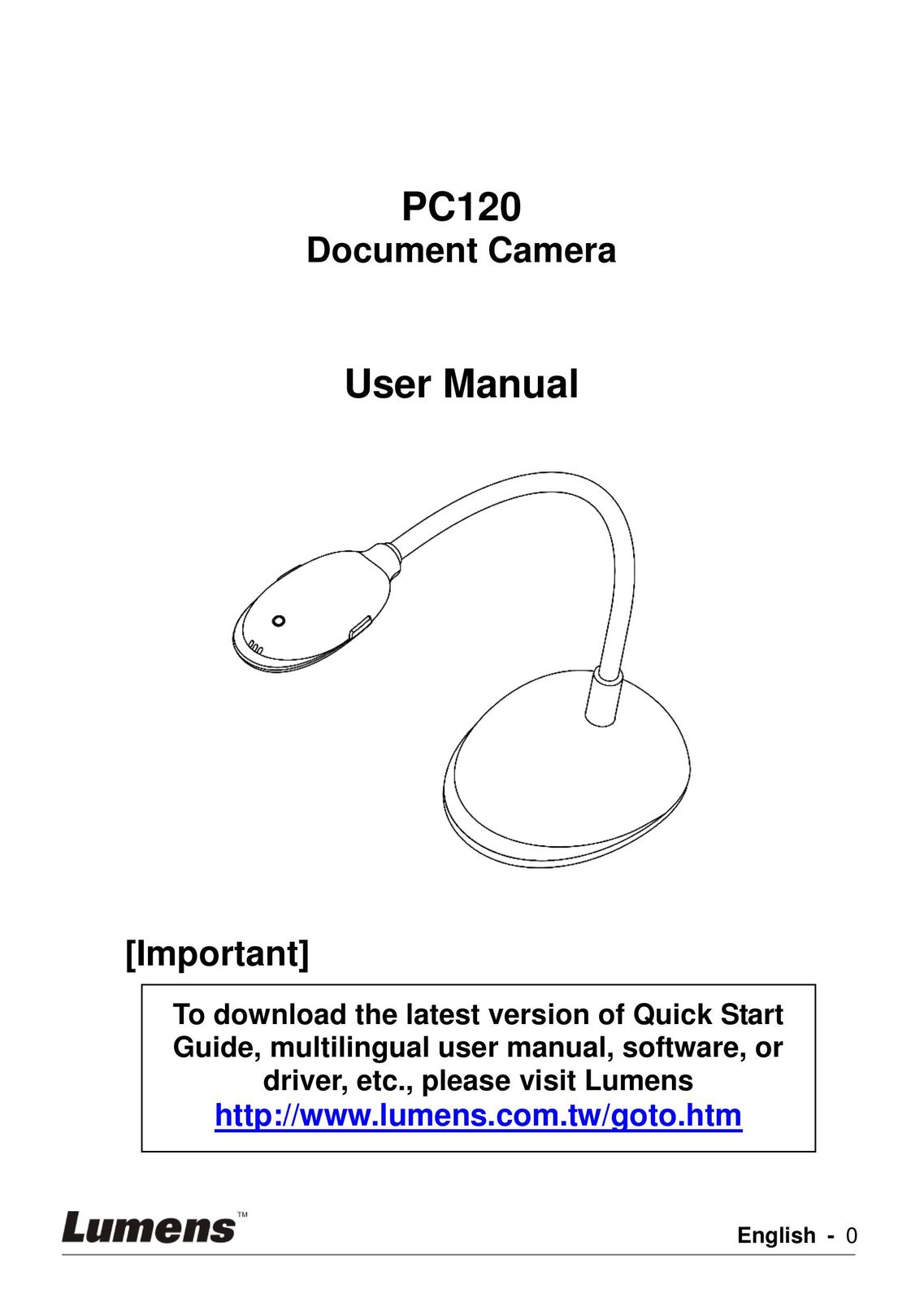 Lumens Technology PC120 Scanner User Manual