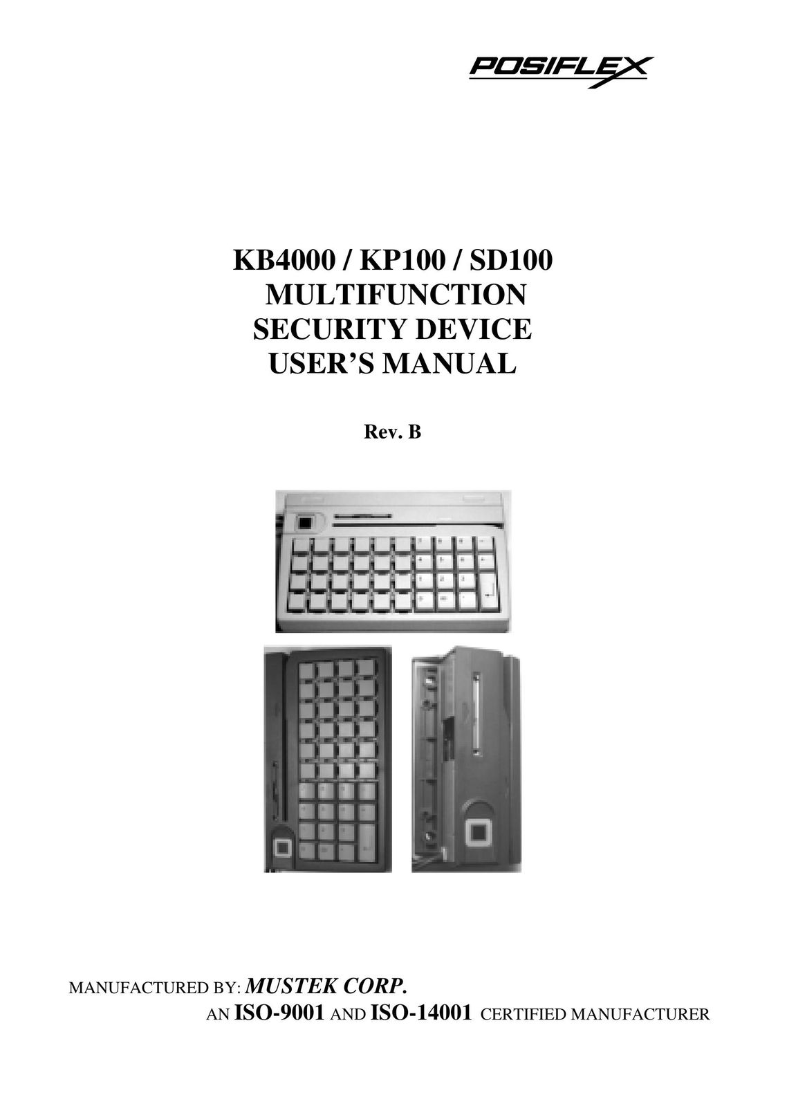 Mustek KB4000 Scanner User Manual
