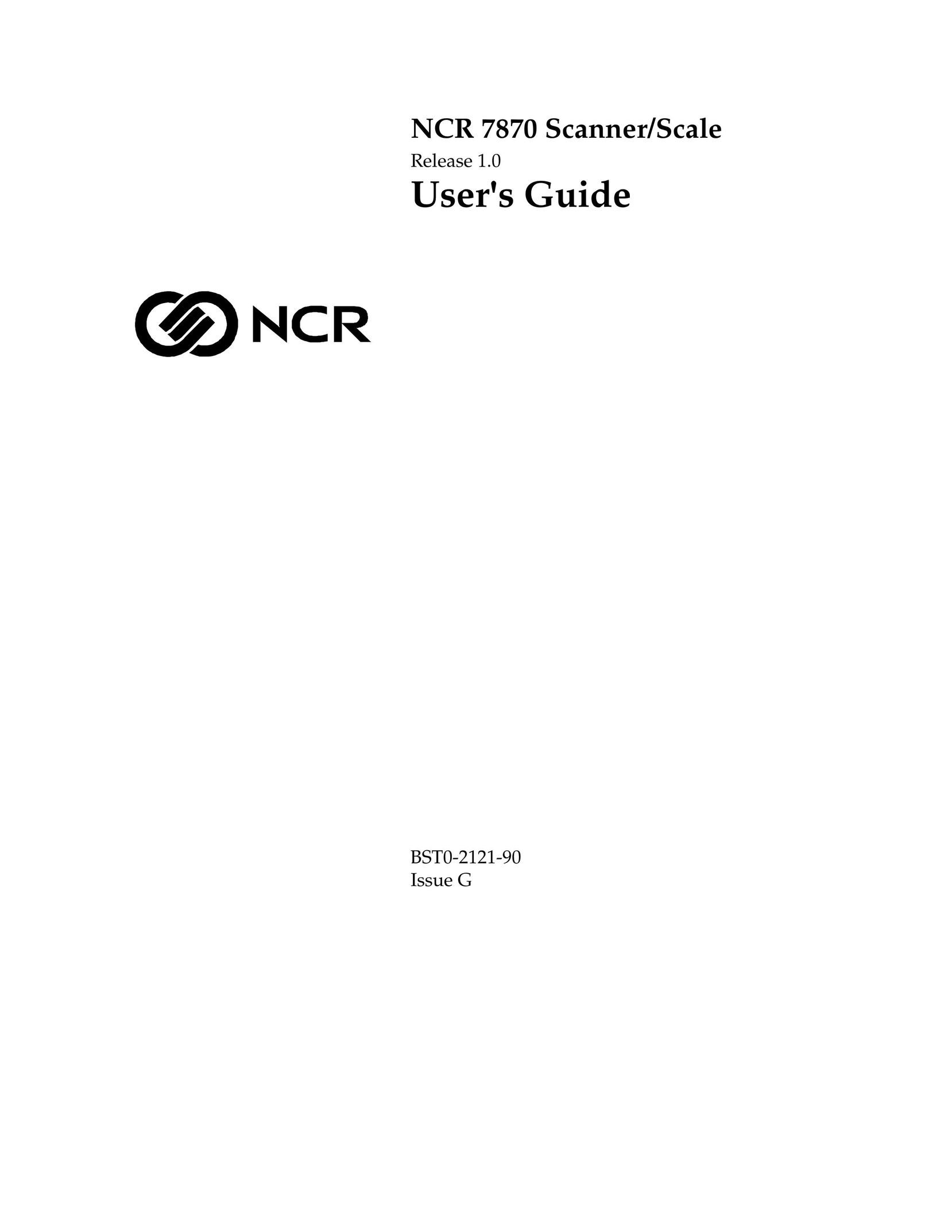 NCR 7870 Scanner User Manual