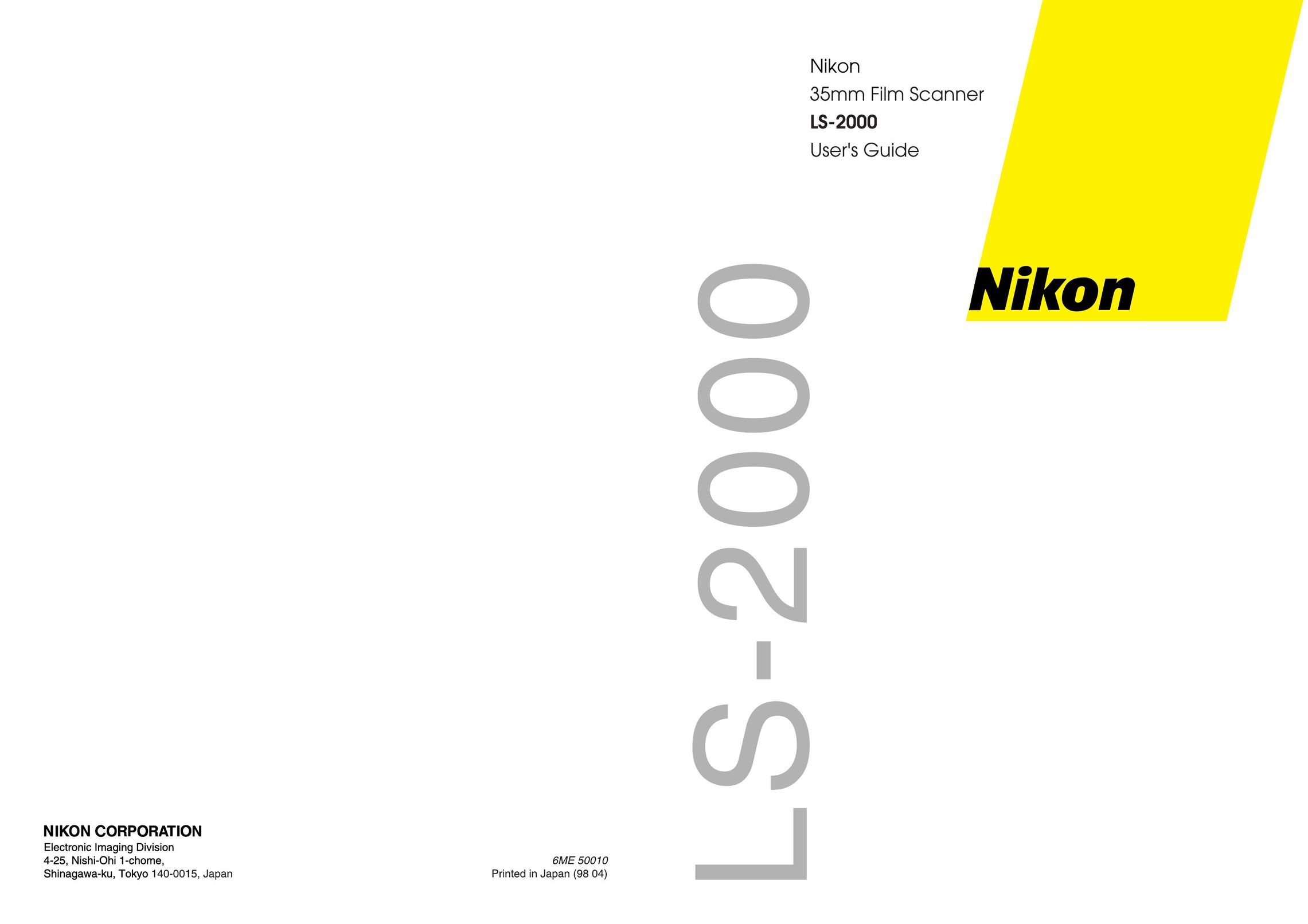 Nikon LS-2000 Scanner User Manual