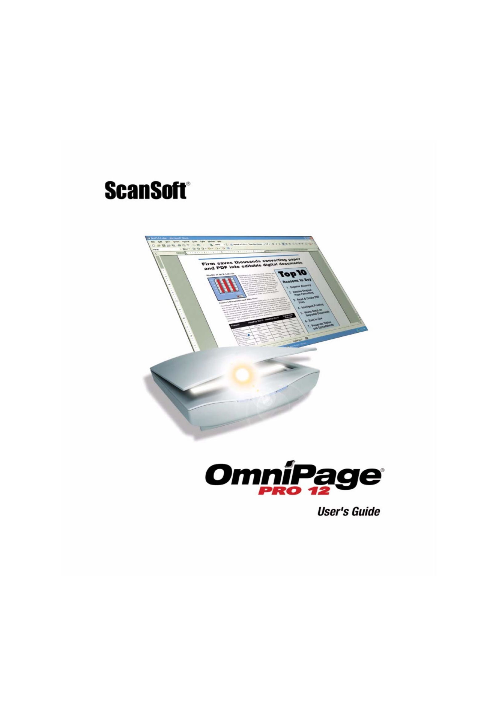 OmniWare Pro 12 ScanSoft Scanner User Manual