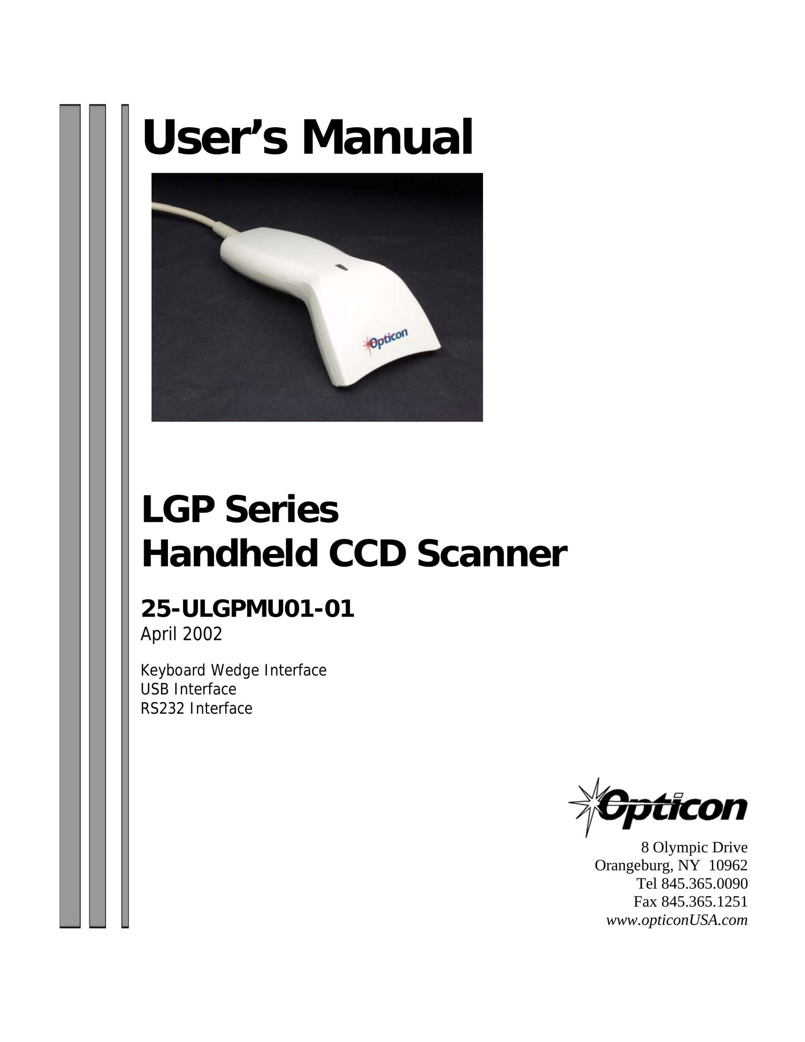 Opticon 25-ULGPMU01-01 Scanner User Manual