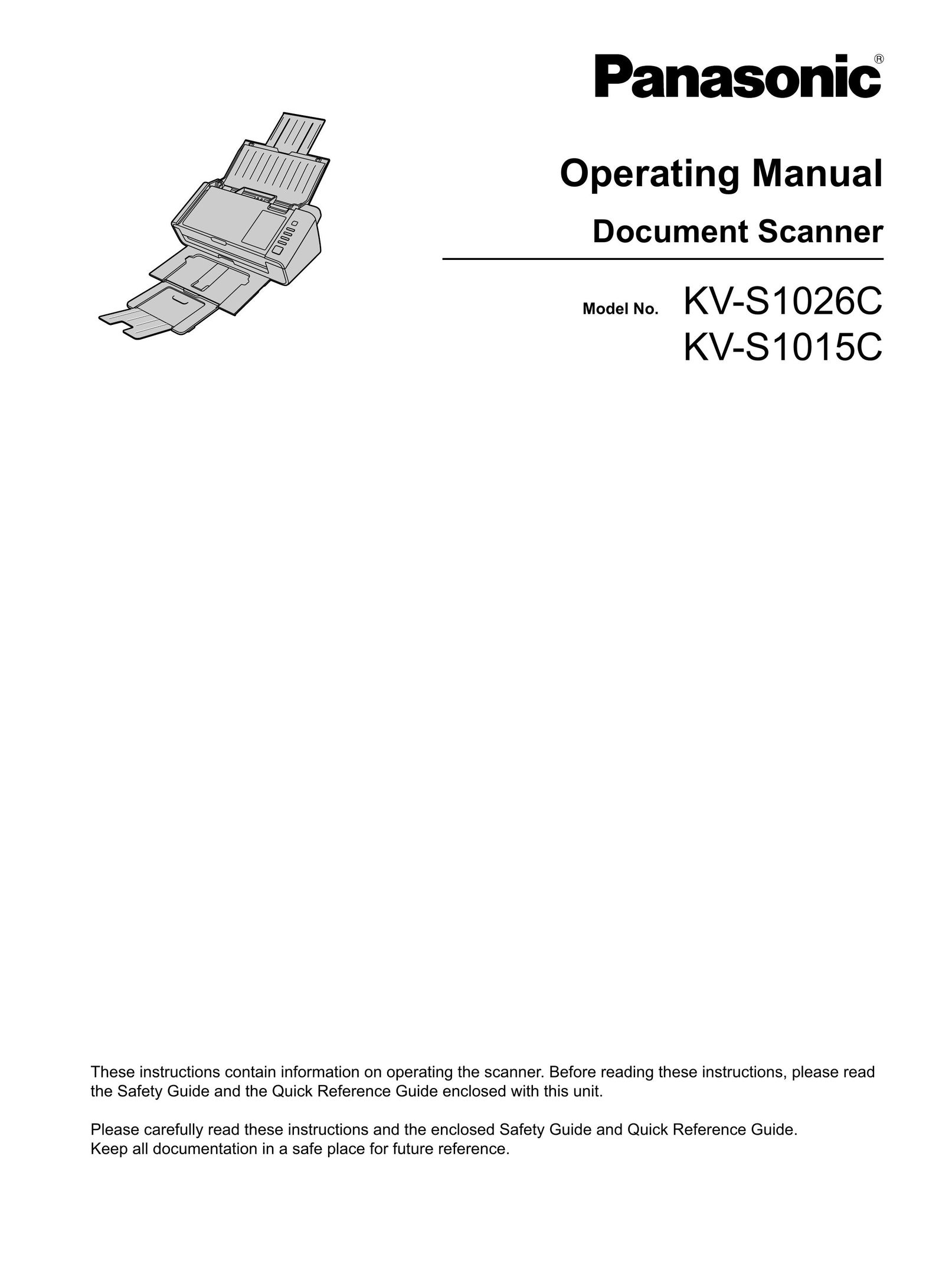 Panasonic KC-S1026C Scanner User Manual