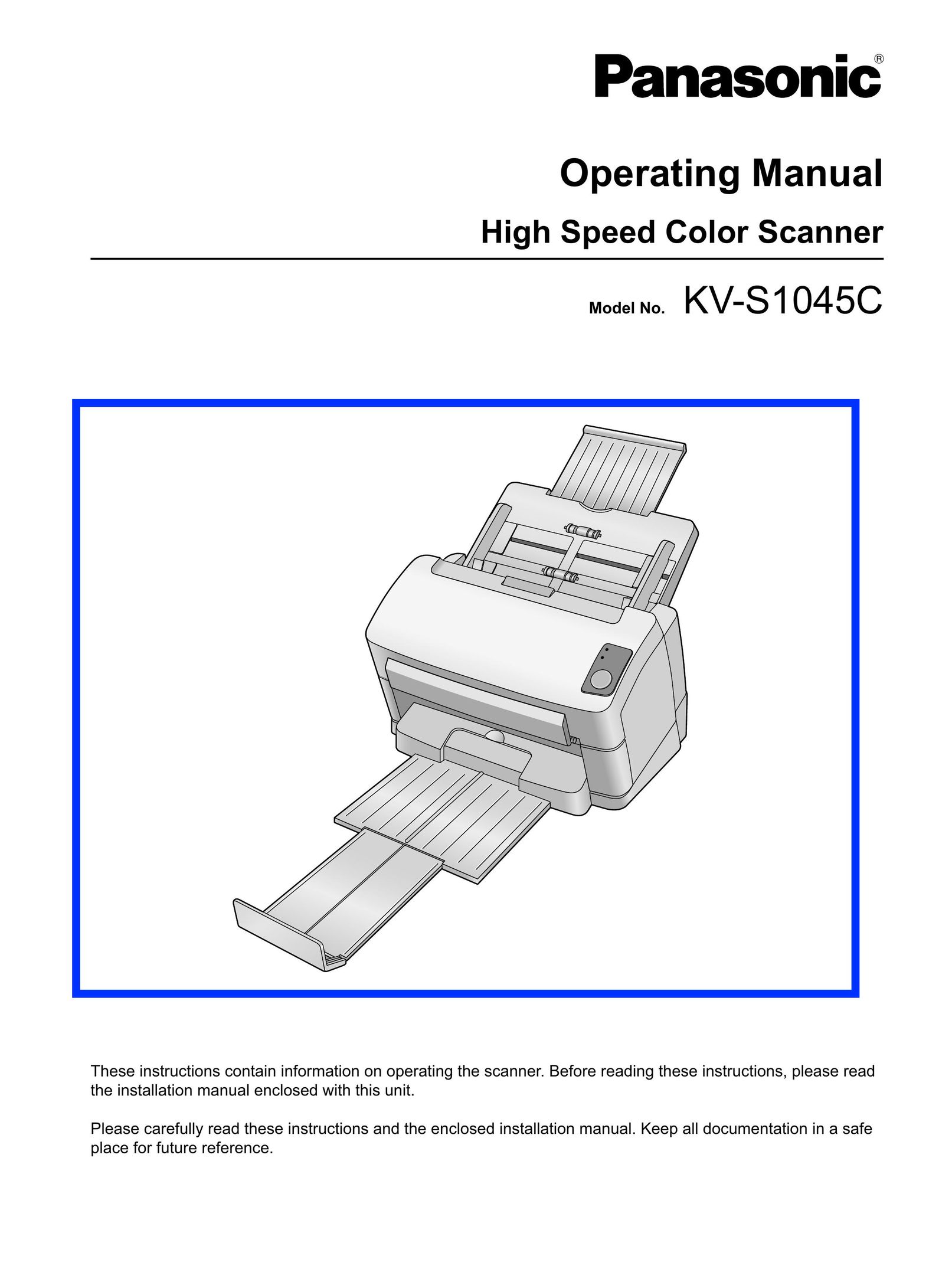 Panasonic KV-S1045C Scanner User Manual