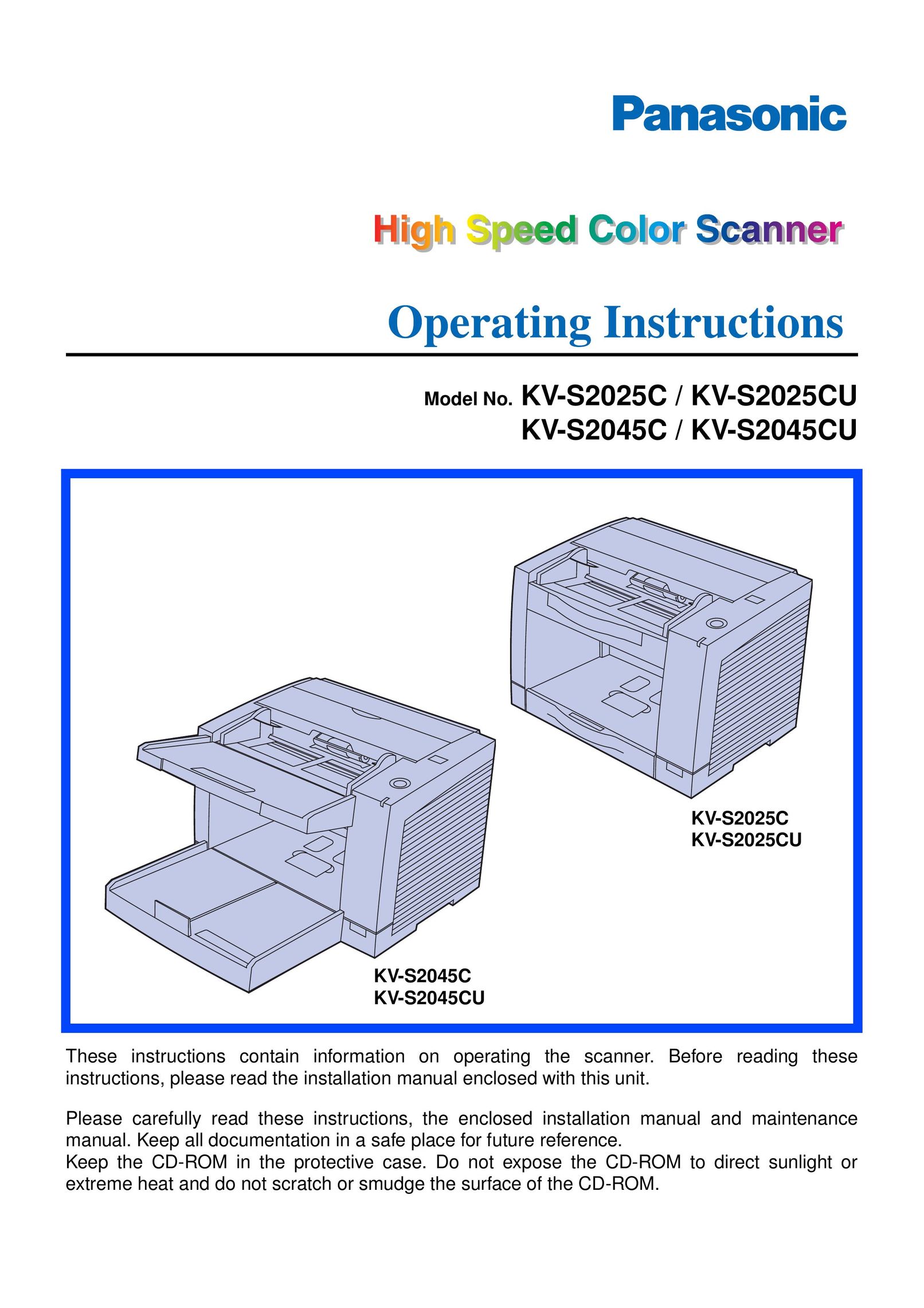 Panasonic KV-S2025CU Scanner User Manual