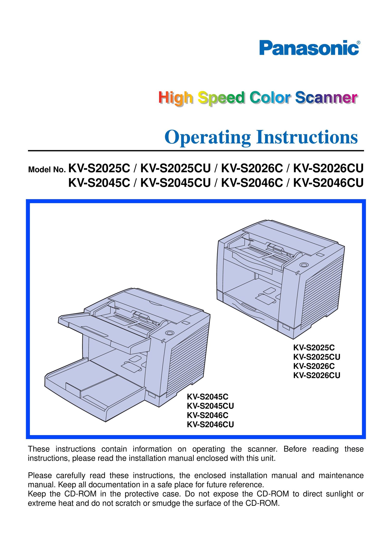 Panasonic KV-S2026CU Scanner User Manual