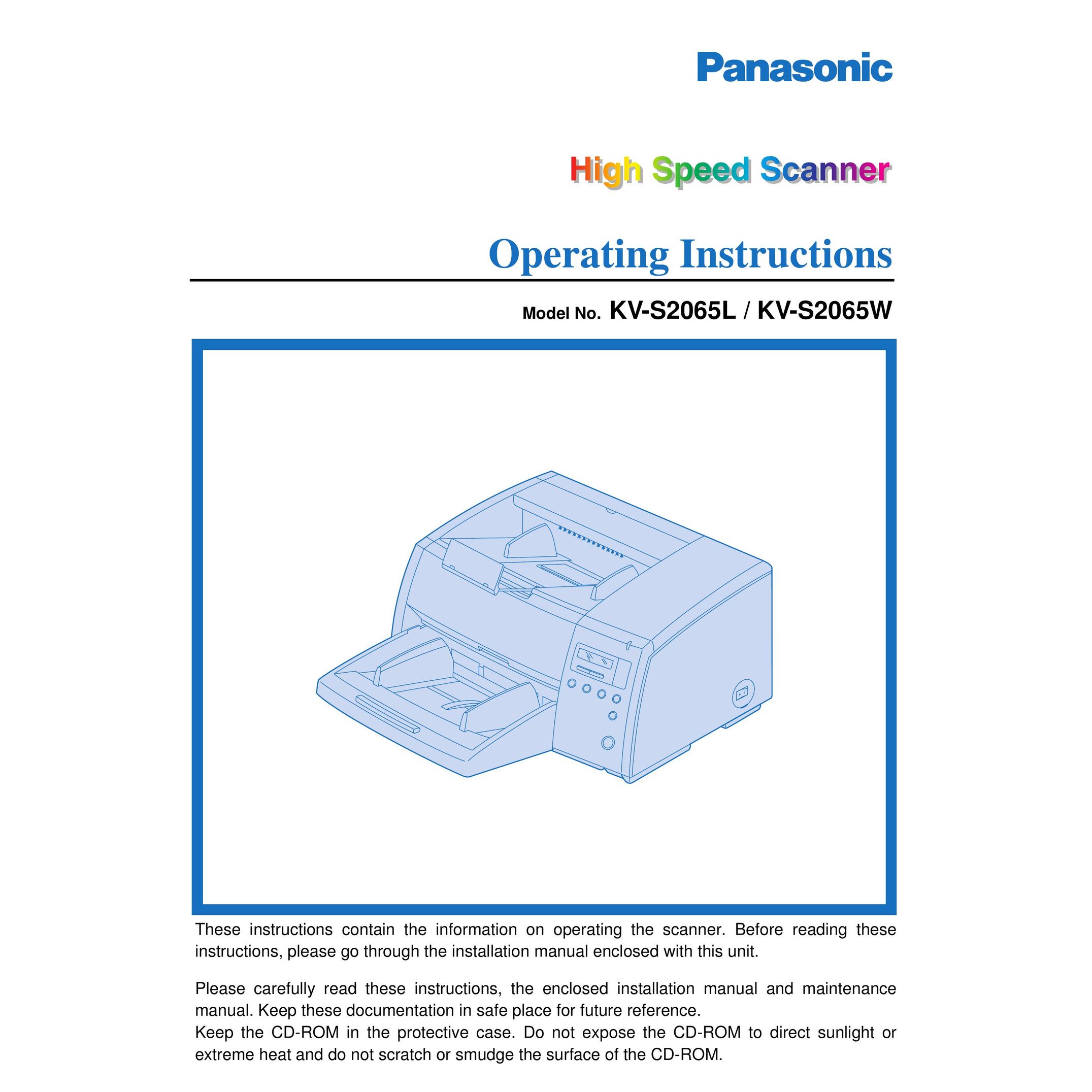 Panasonic KV-S2065L Scanner User Manual