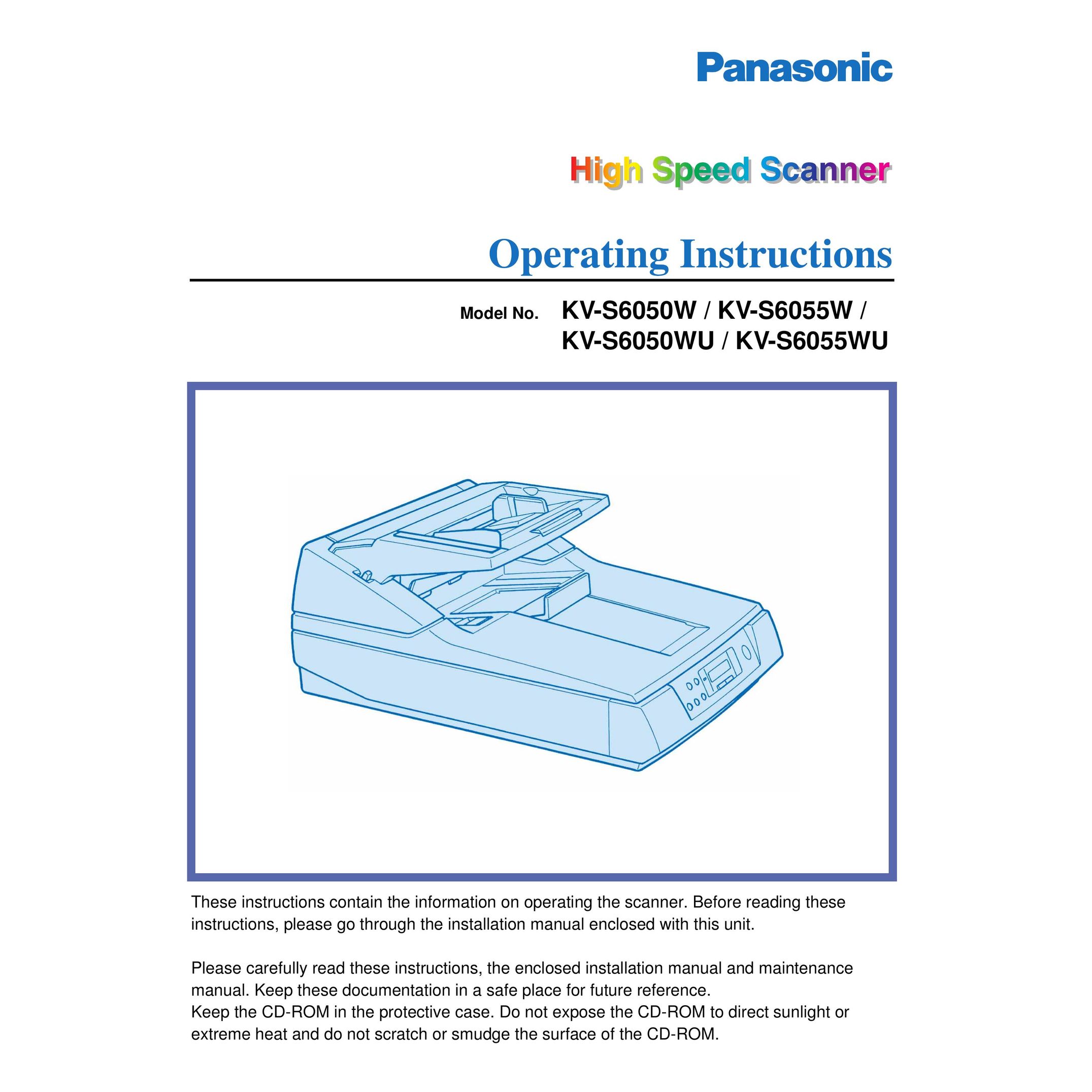 Panasonic KV-S6050W Scanner User Manual