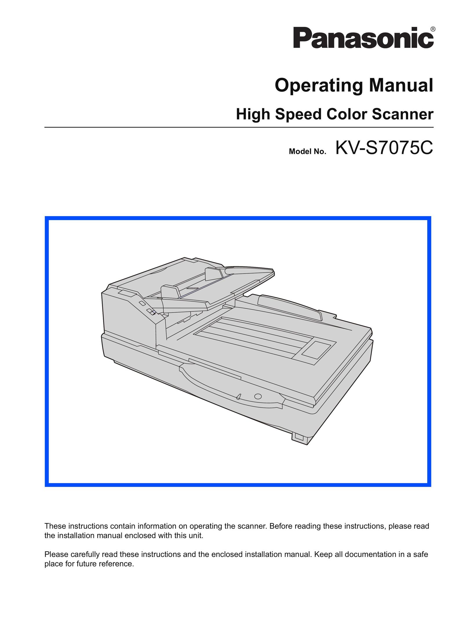 Panasonic KV-S7075C Scanner User Manual