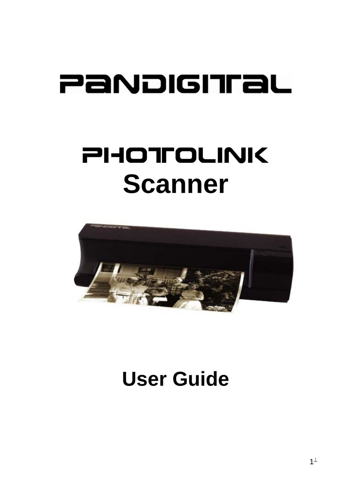 Pandigital PhotoLink Scanner Scanner User Manual