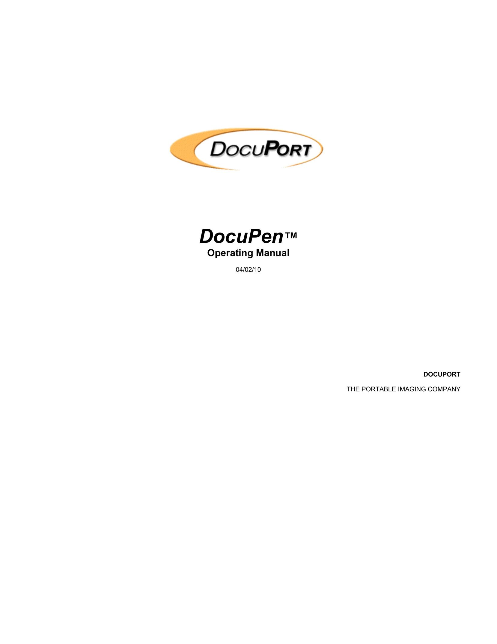 Planon System Solutions DocuPort Series DocuPen Scanner User Manual