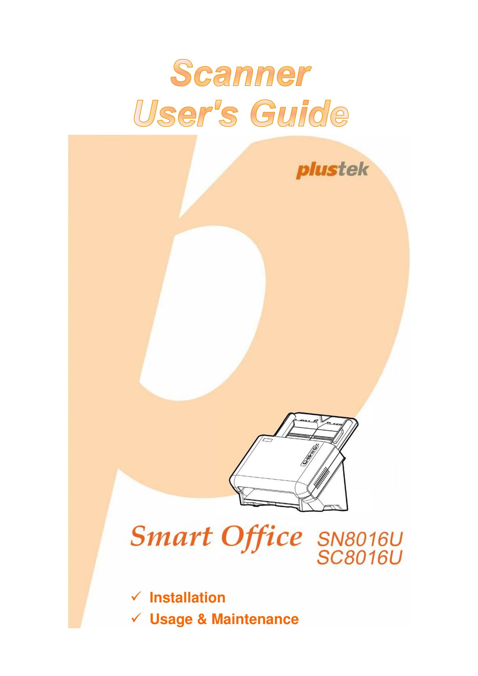 Plustek SC8016U Scanner User Manual