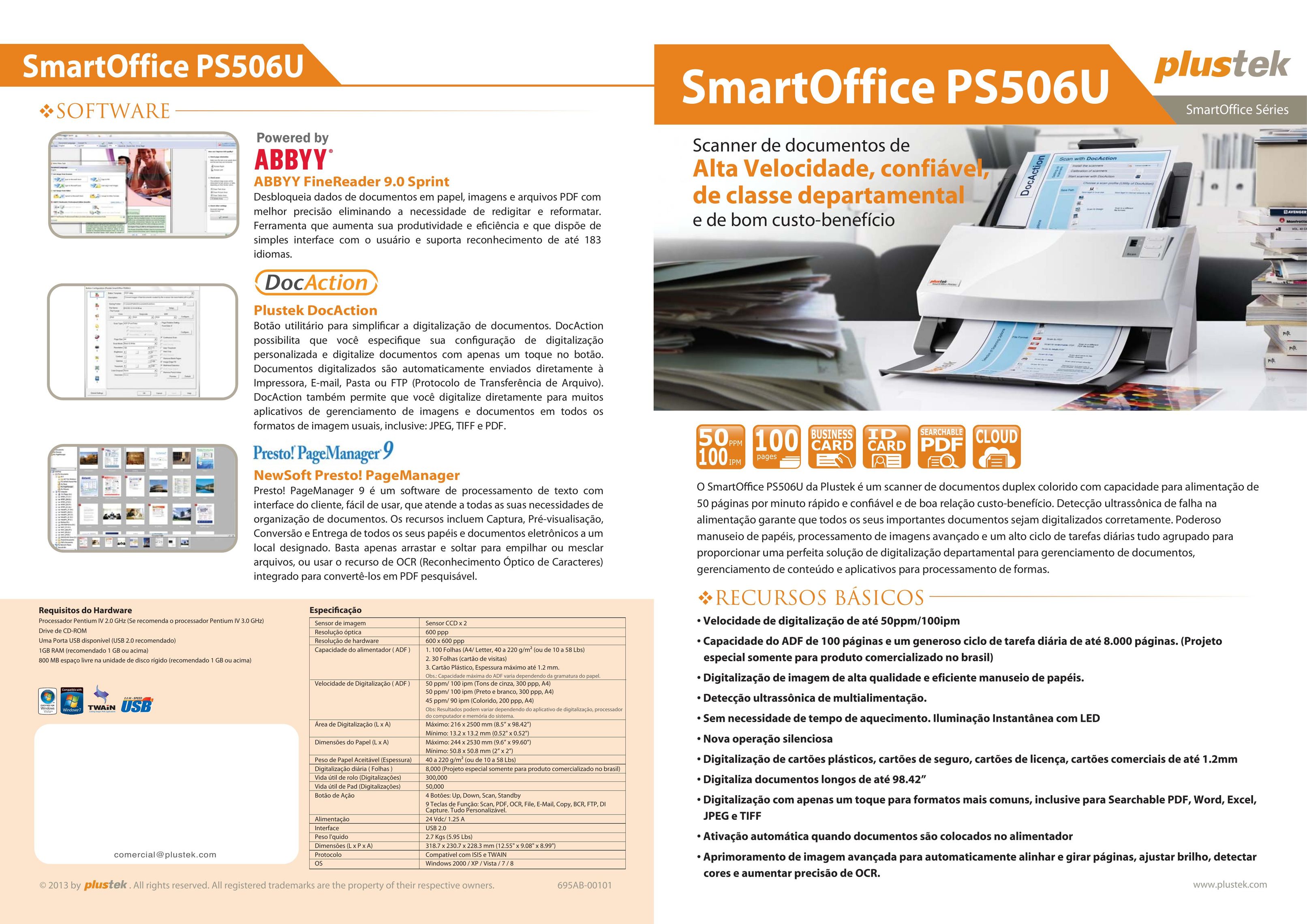 Plustek SmartOffice Scanner User Manual