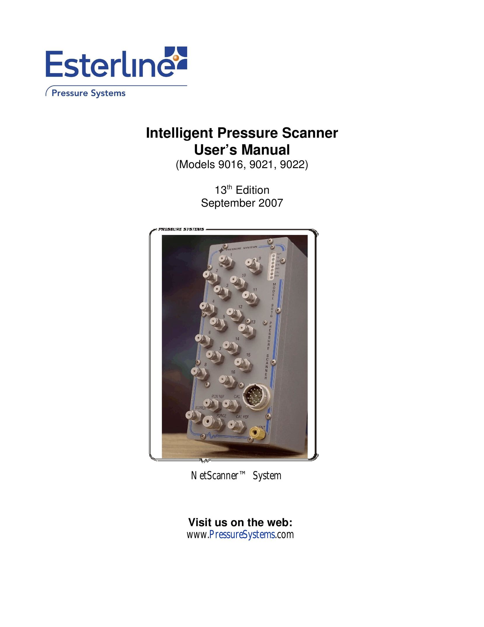 Pressure Systems 9022 Scanner User Manual