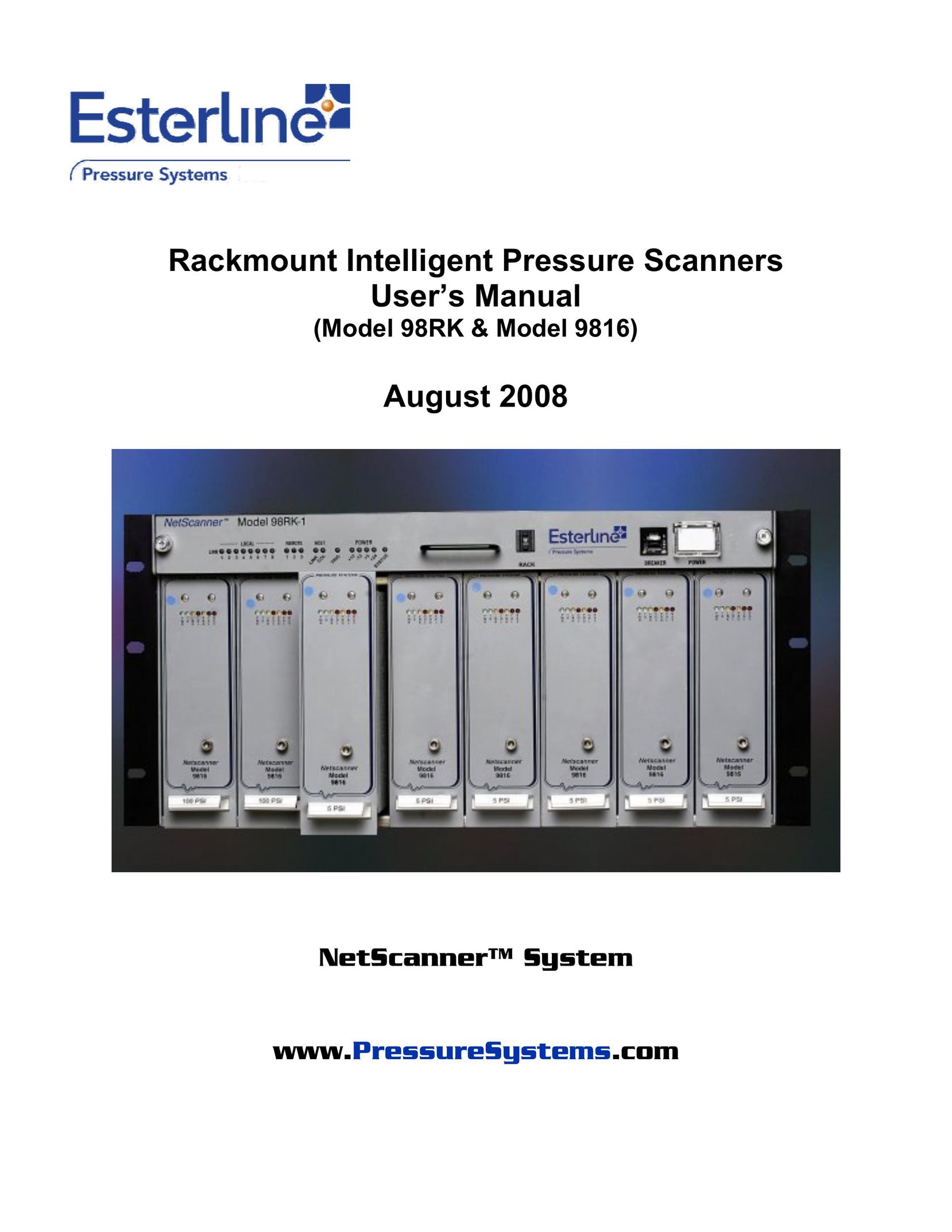 Pressure Systems 98RK Scanner User Manual