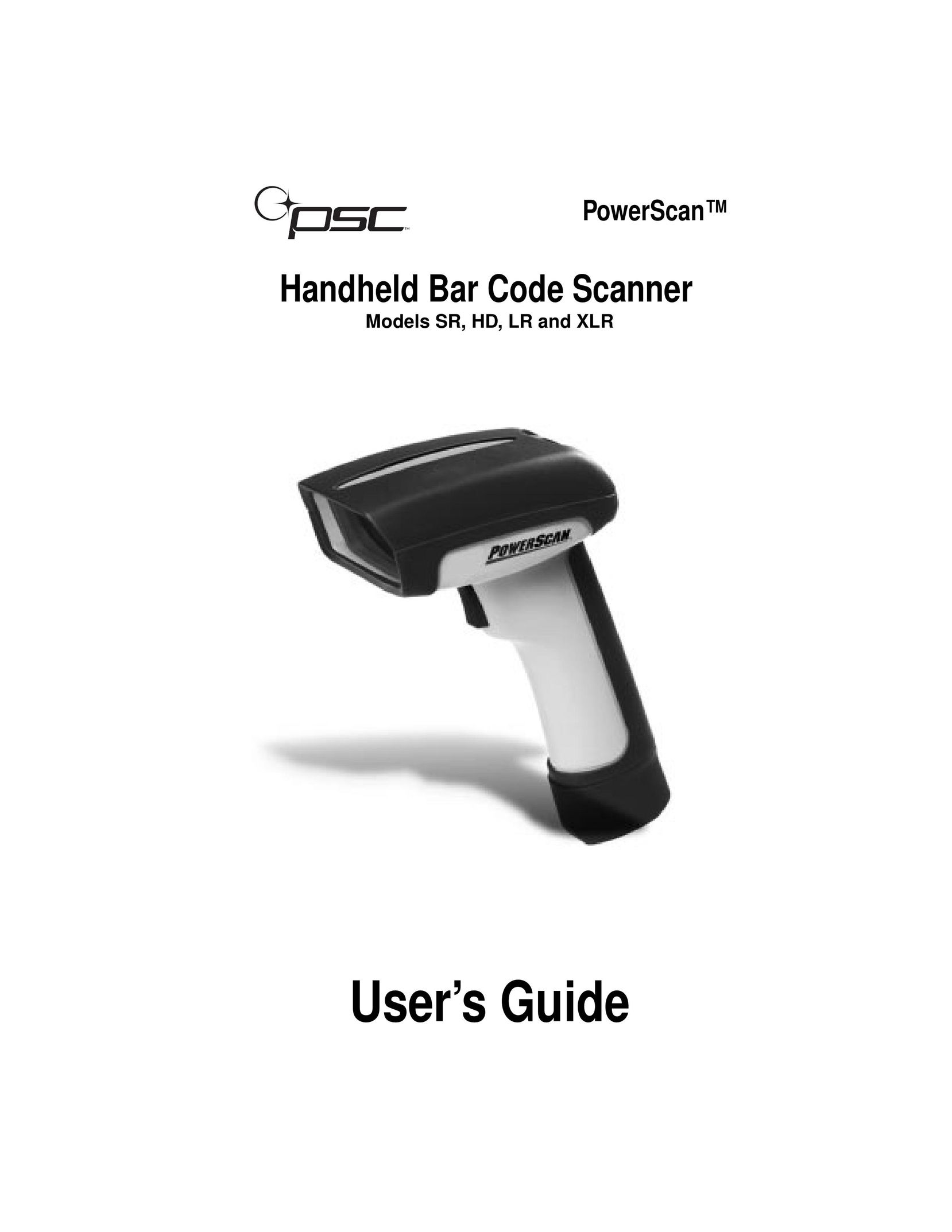 PSC LR, XLR Scanner User Manual