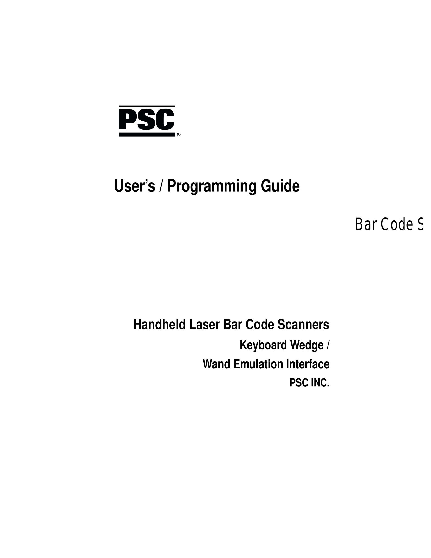PSC Scanners Scanner User Manual