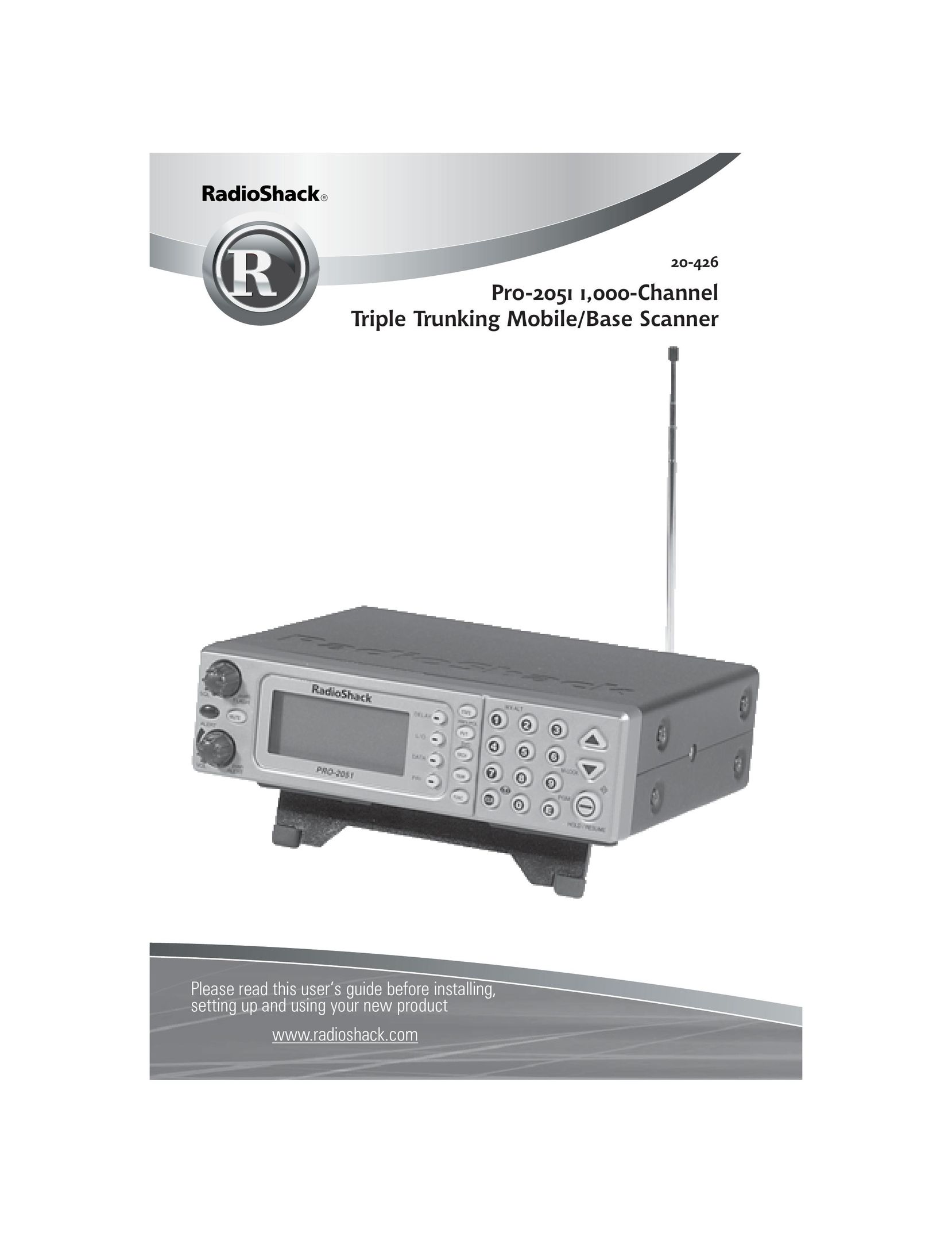 Radio Shack 20-426 Scanner User Manual