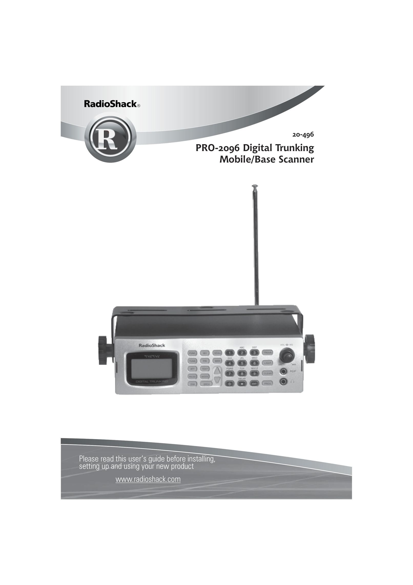 Radio Shack PRO-2096 Scanner User Manual