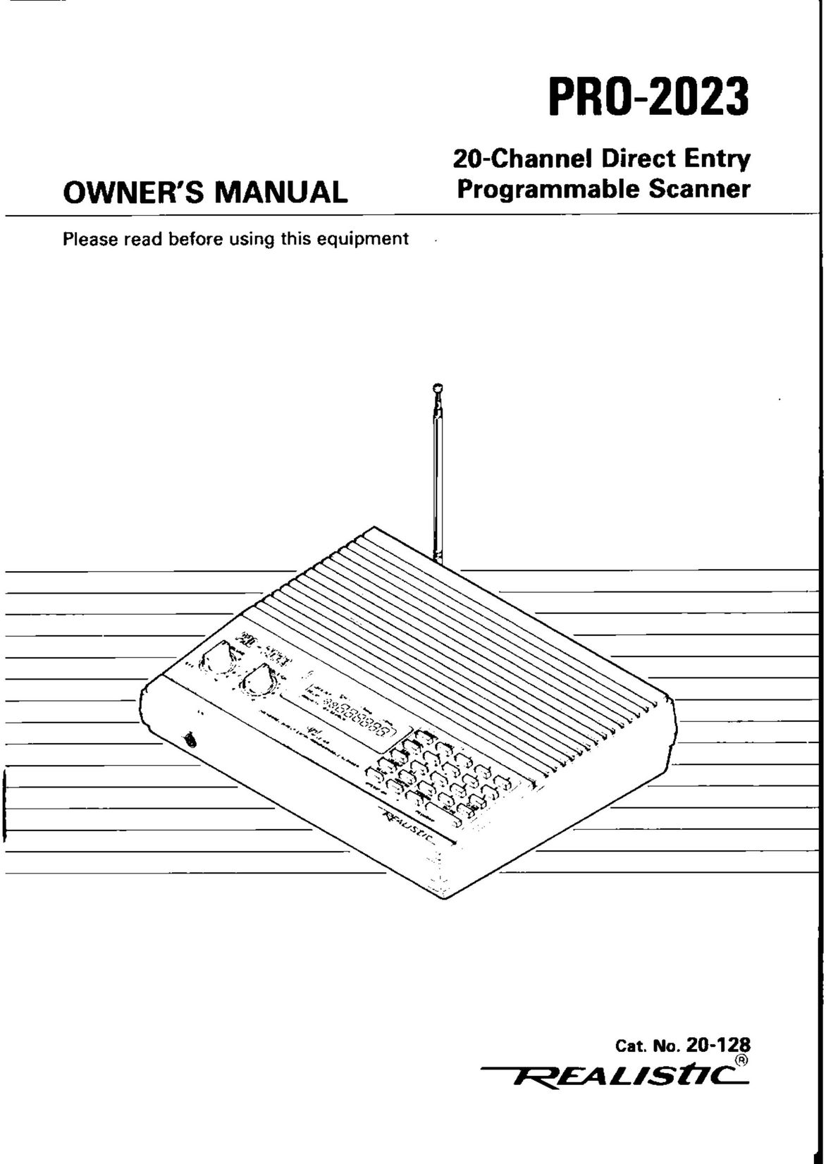 Realistic PRO-2023 Scanner User Manual