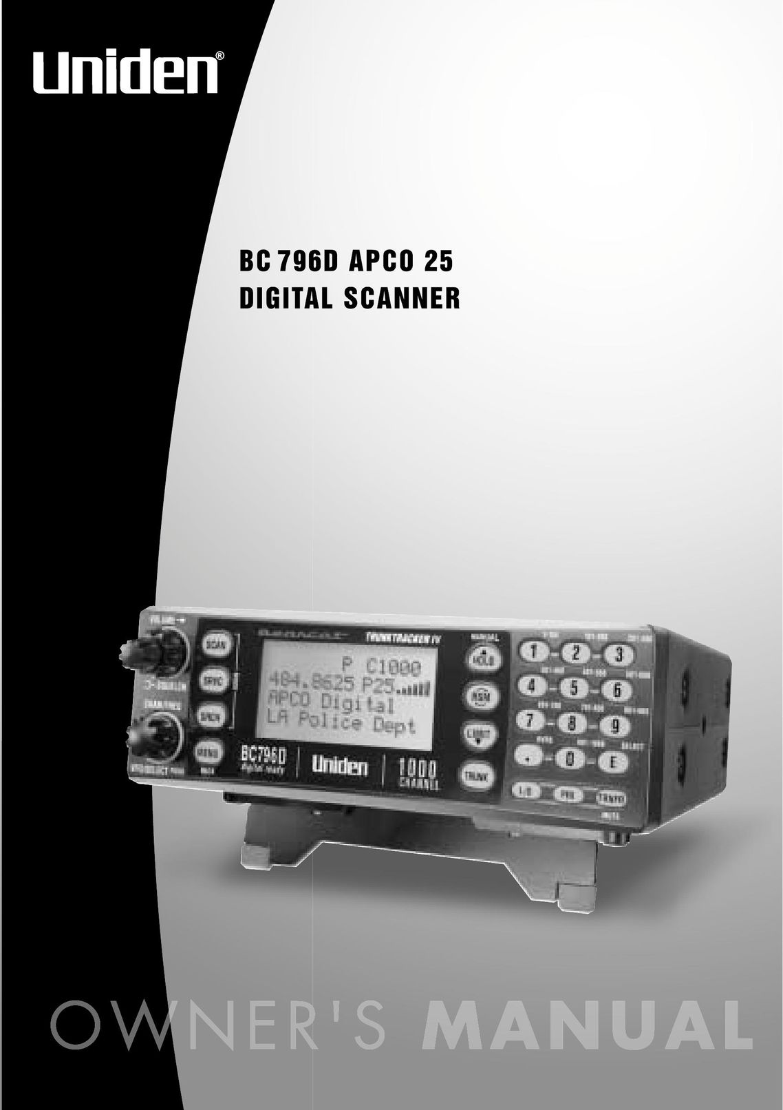 Uniden BC796D Scanner User Manual