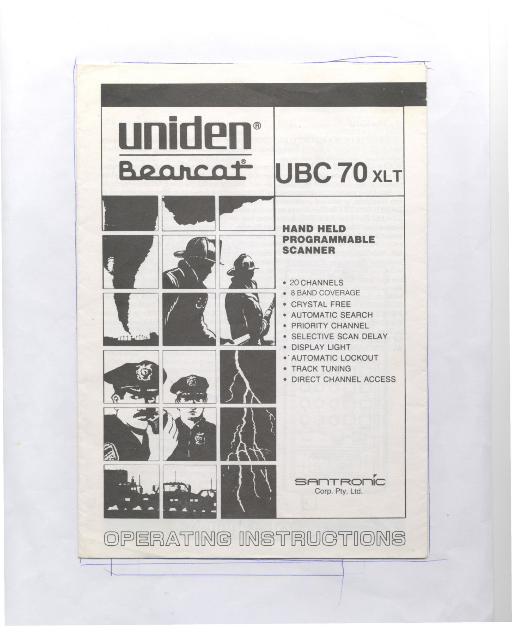 Uniden UBC 70XLT Scanner User Manual