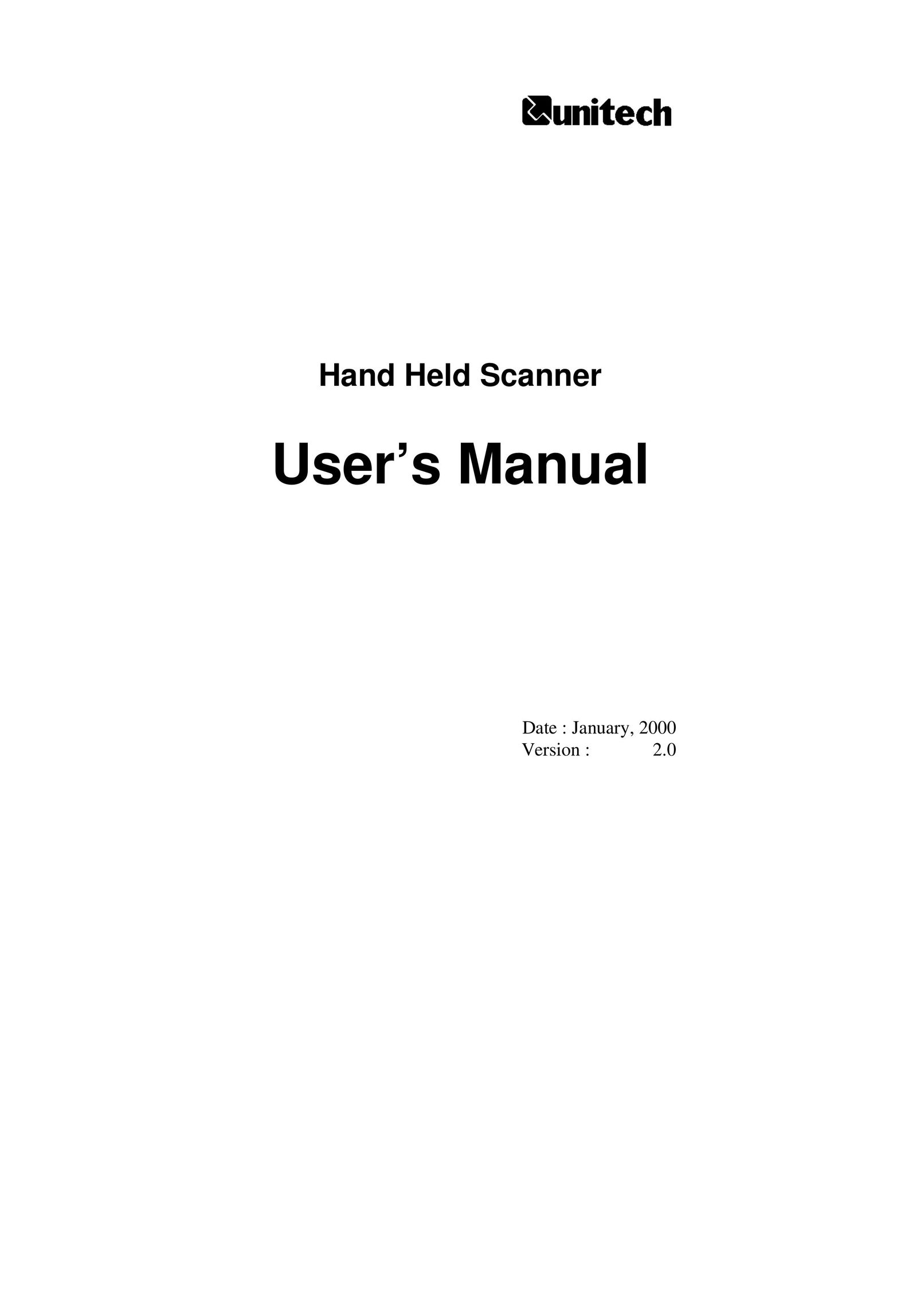 Unitech Hand Held Scanner Scanner User Manual