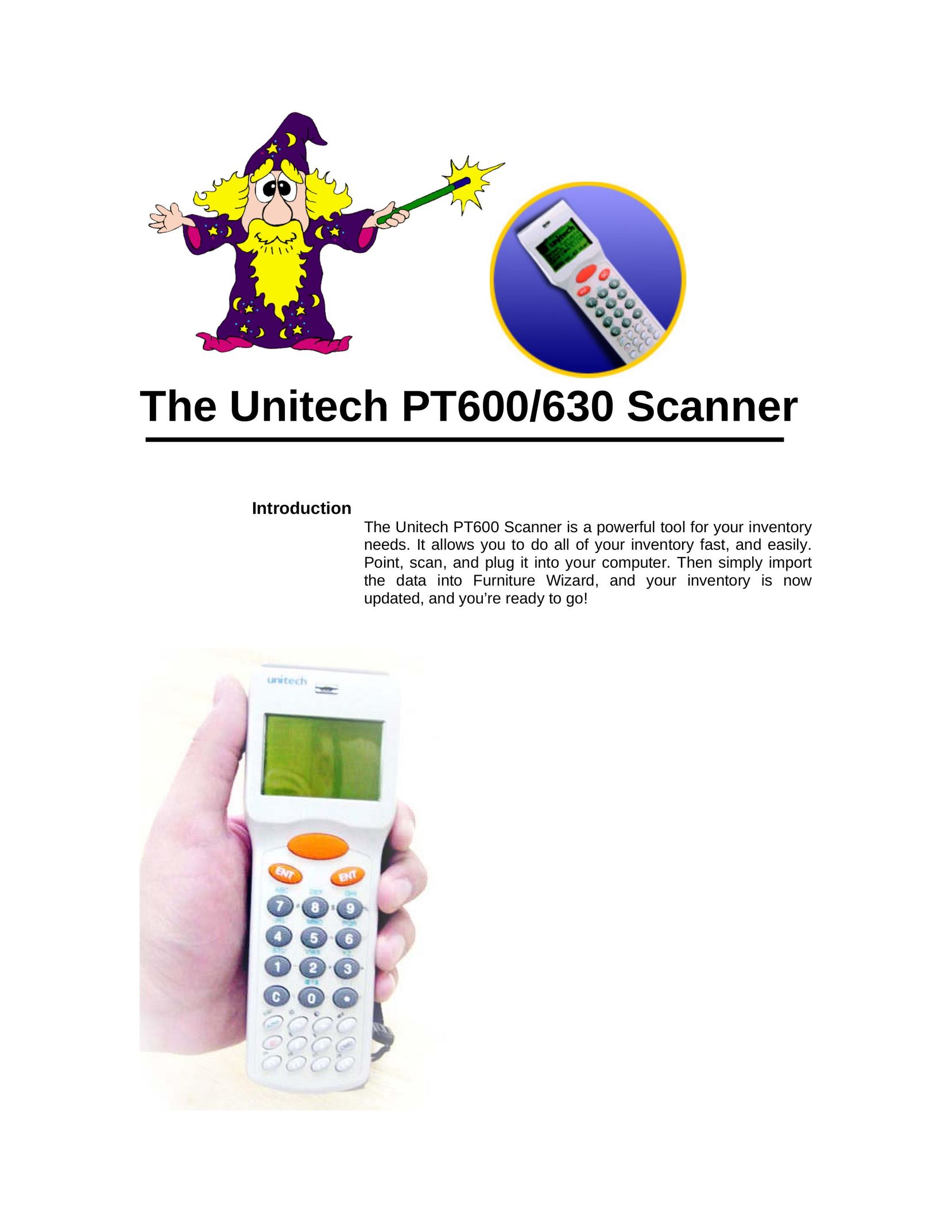 Unitech PT600/630 Scanner User Manual
