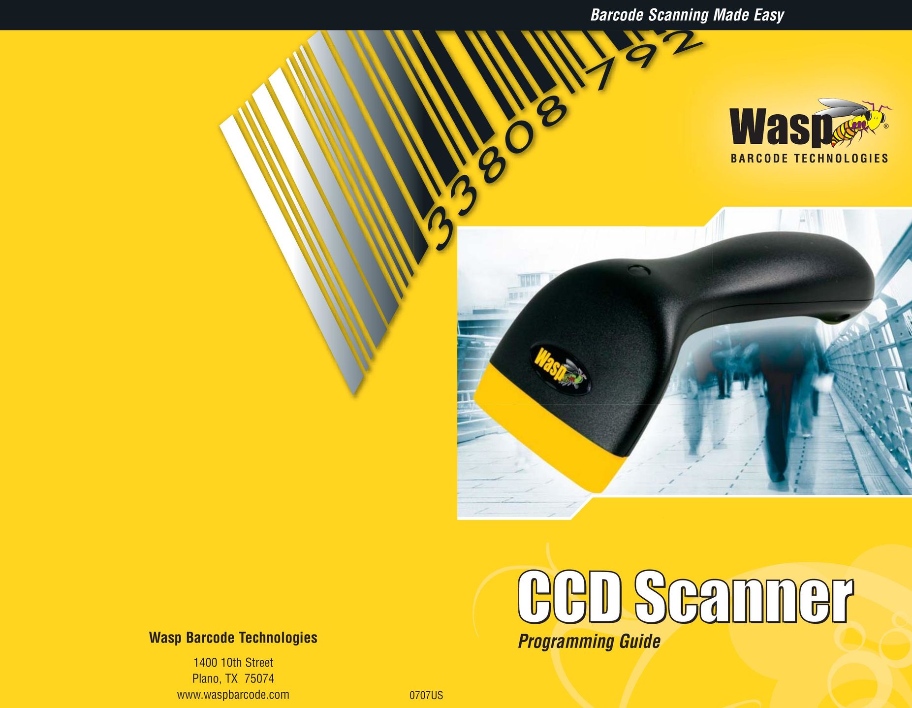 Wasp Bar Code CCD Scanner Scanner User Manual